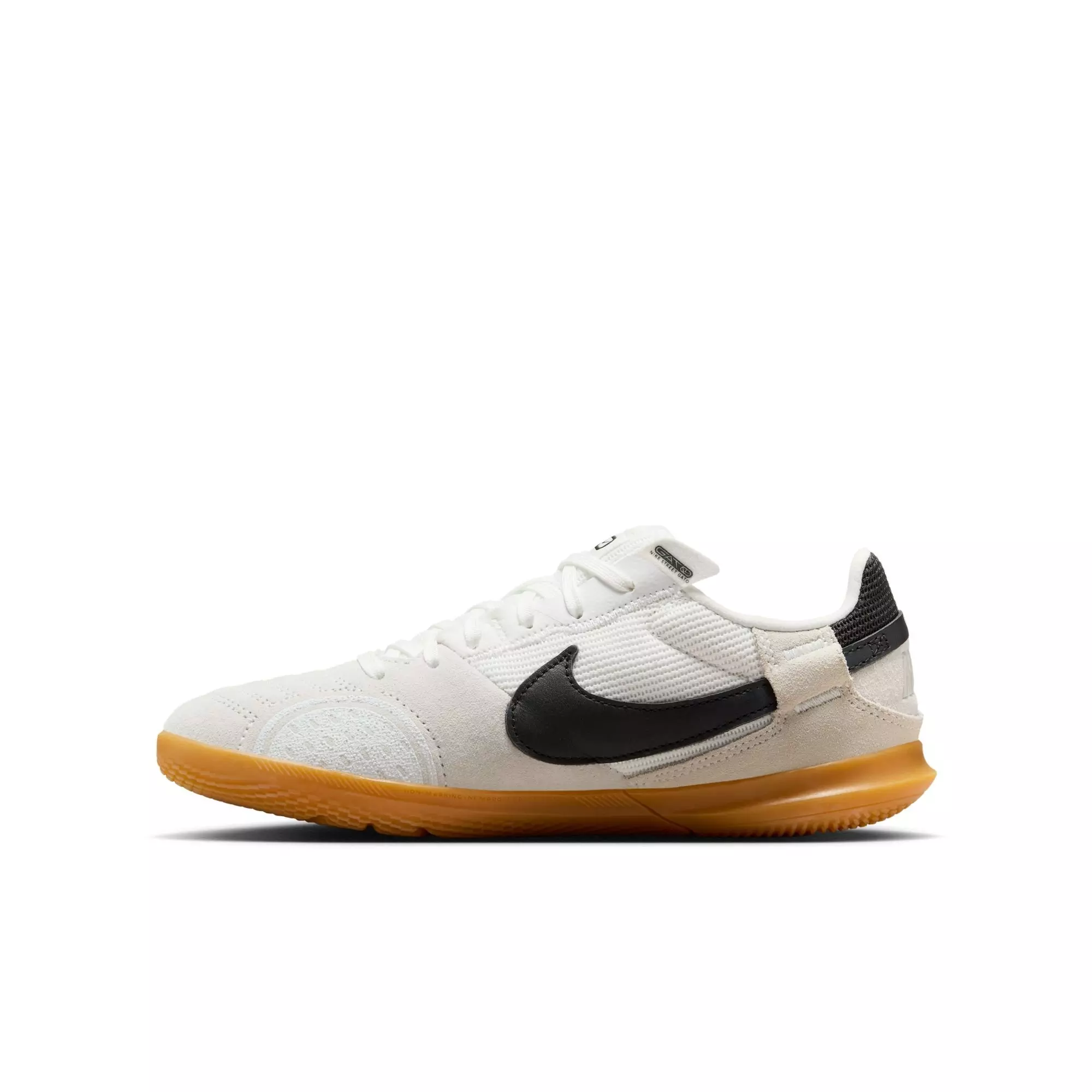 Nike Jr. Streetgato "Summit White/Night Forest" Grade School Boys' Soccer Shoe - WHITE/BLACK