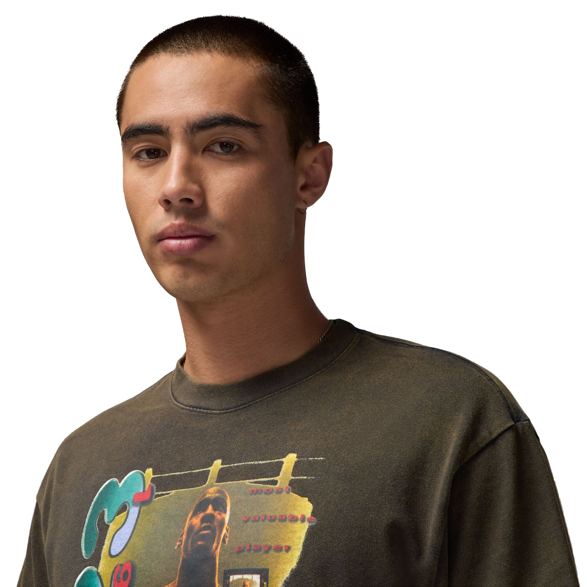 Jordan Men's SST Washed Tee - BLACK Thumbnail View 3