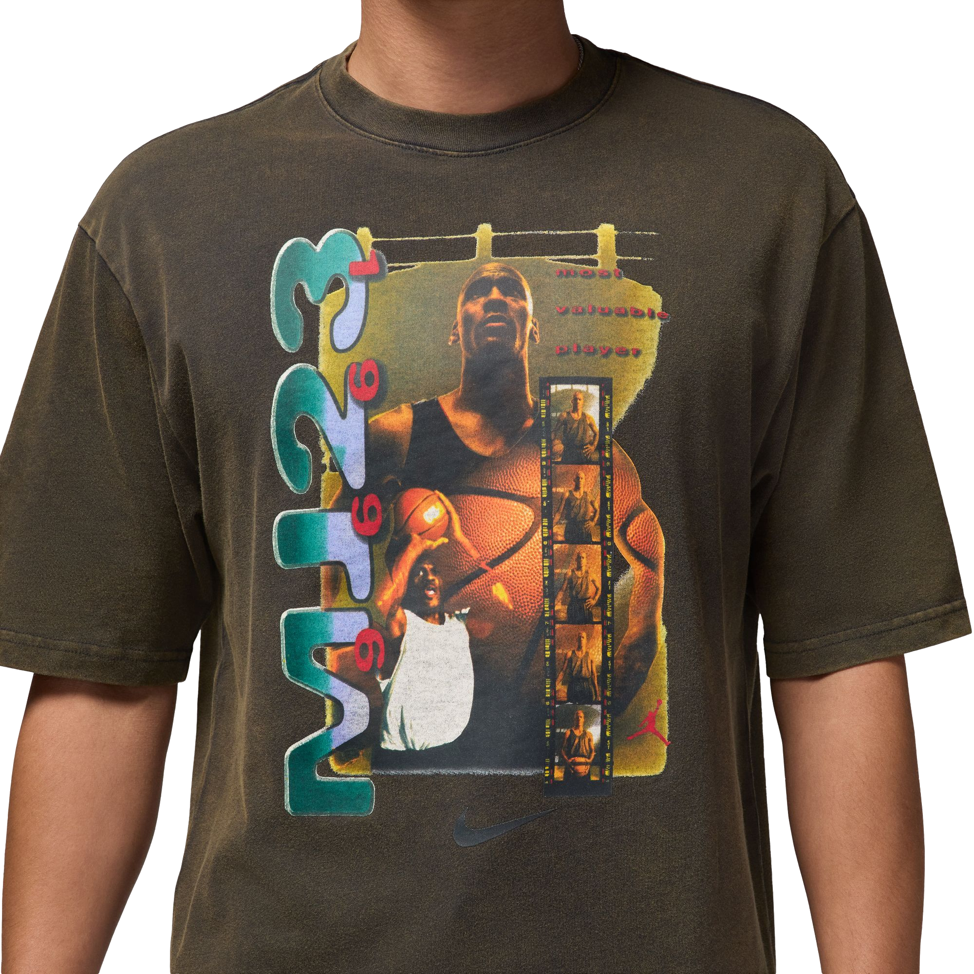 Jordan Men's SST Washed Tee - BLACK Thumbnail View 4