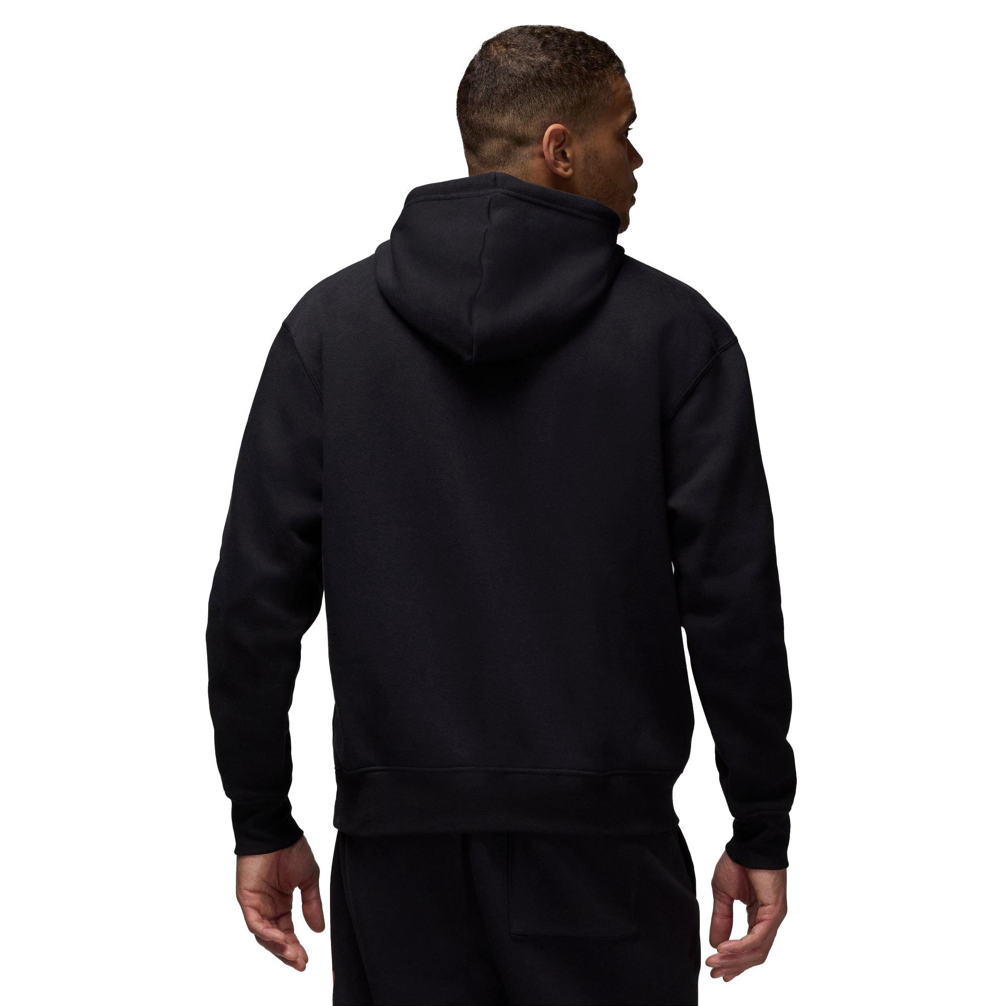 Jordan Men's Essentials Fleece Pullover Hoodie-Black - BLACK Thumbnail View 2