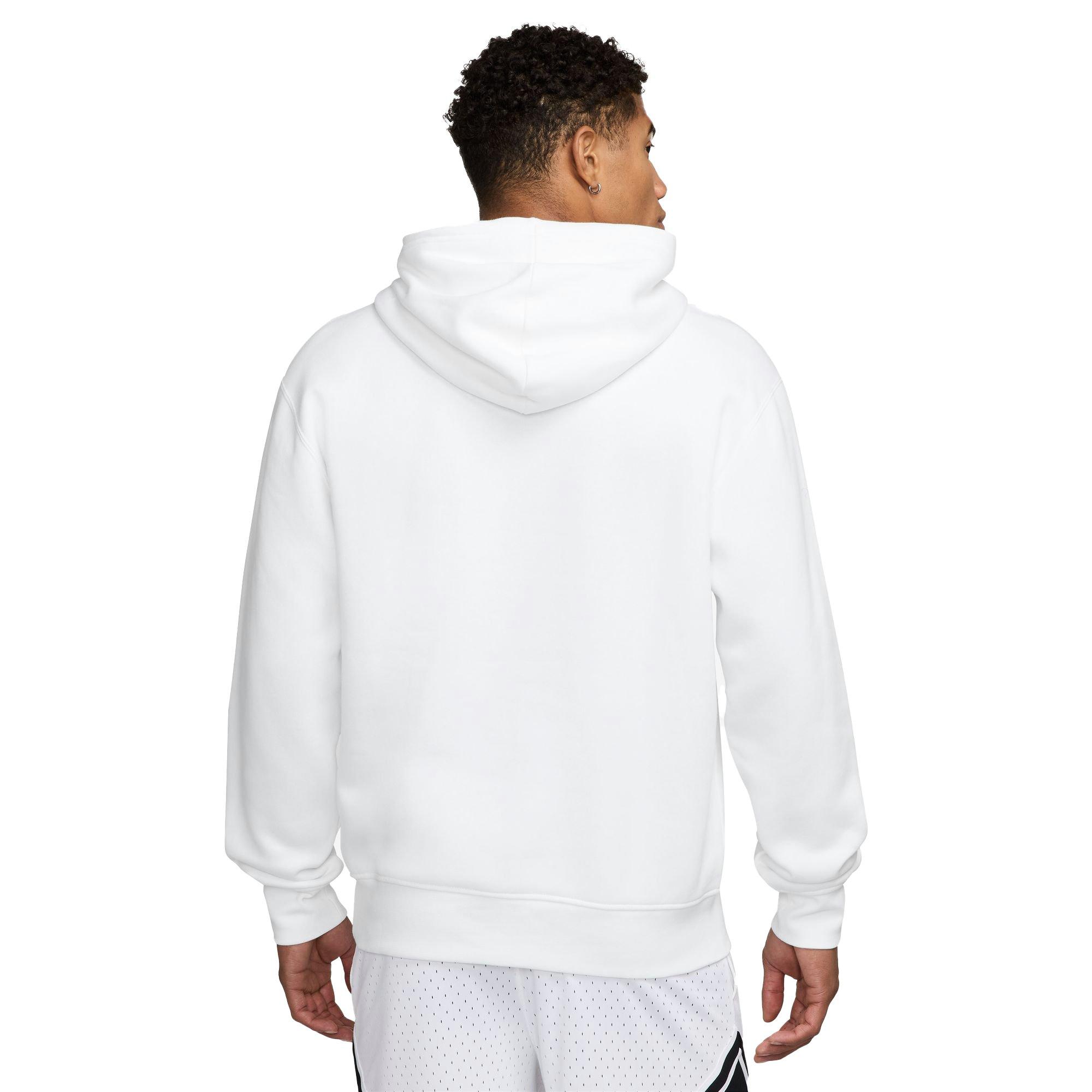 Jordan Men's Essentials Fleece Hoodie-White - WHITE Thumbnail View 2