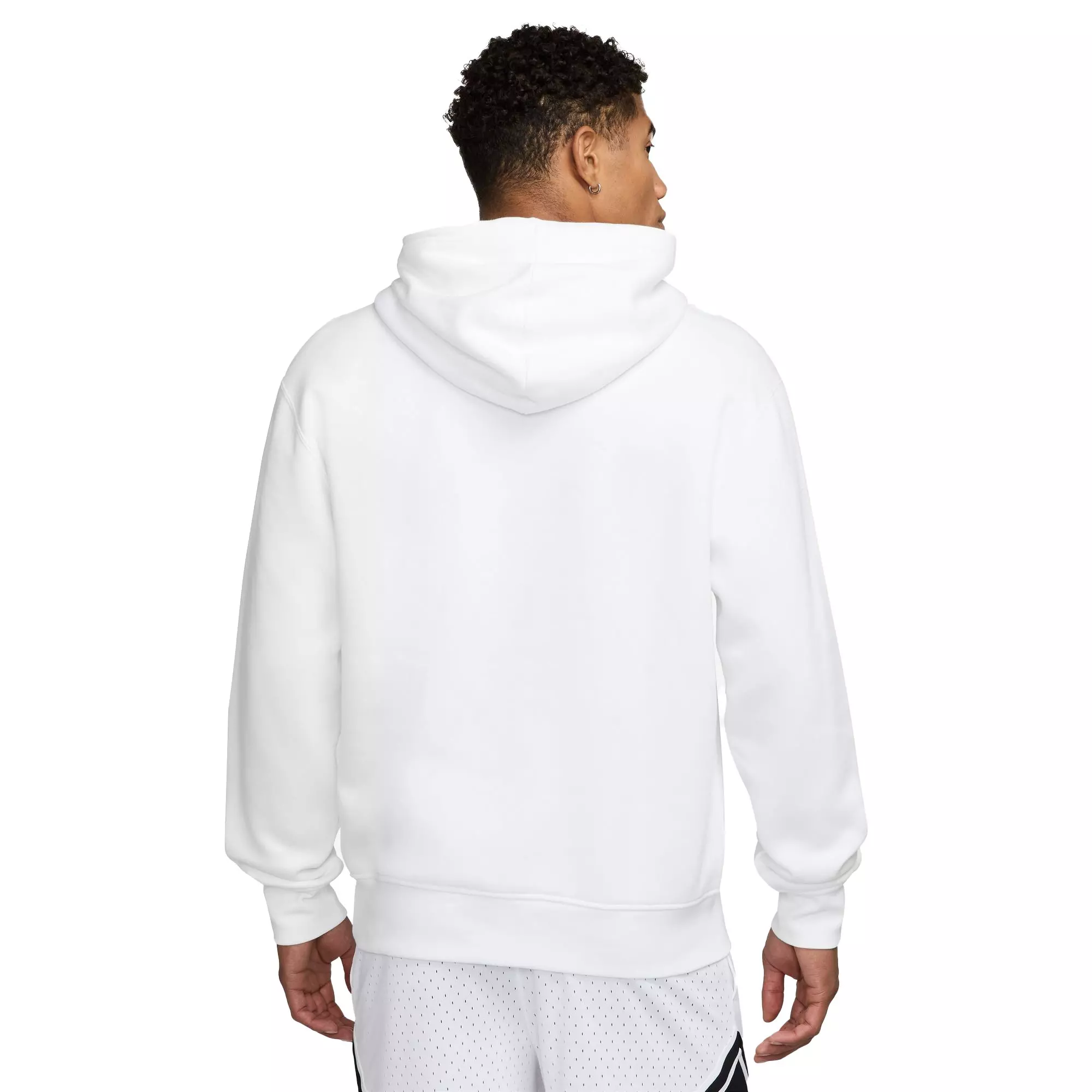 Jordan Men's Essentials Fleece Hoodie-White - WHITE