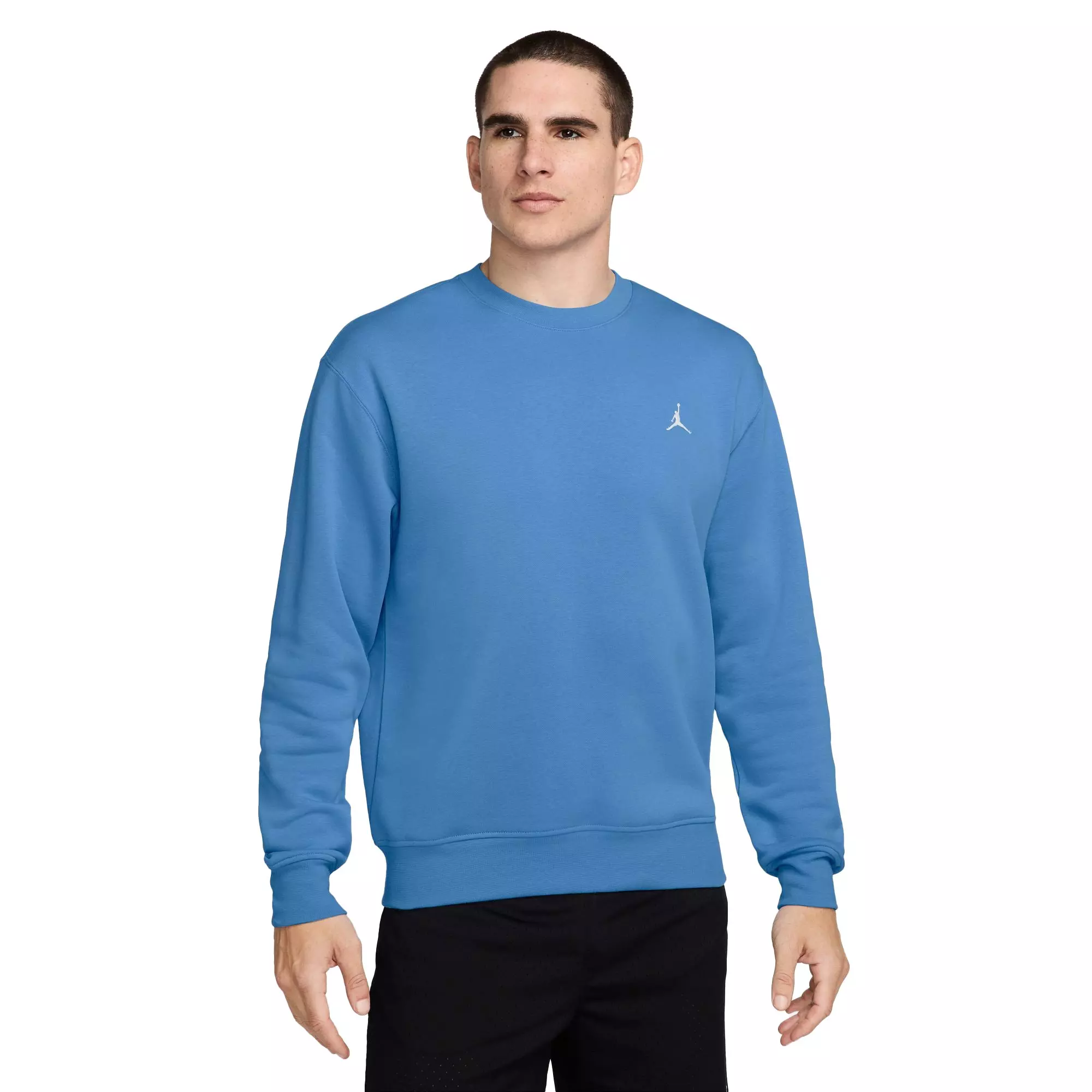 Jordan Men's Brooklyn Fleece Crewneck Sweatshirt - Blue - BLUE