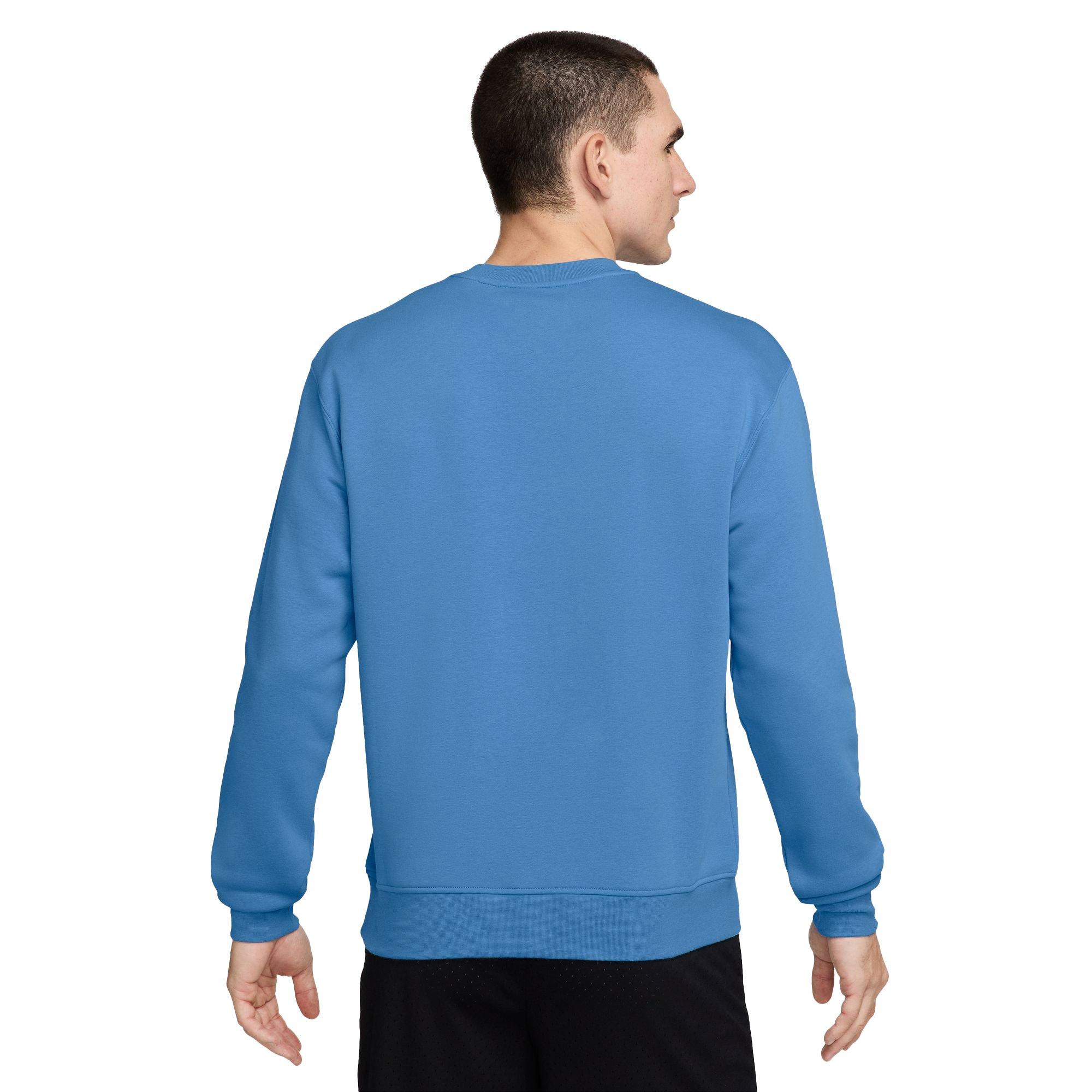 Jordan Men's Brooklyn Fleece Crewneck Sweatshirt - Blue - BLUE Thumbnail View 2