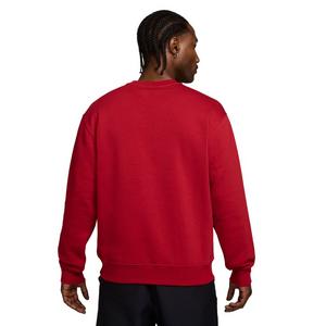 Jordan Men's Brooklyn Fleece Crewneck Sweatshirt-Red