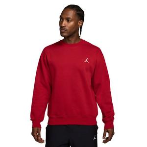 Jordan Men's Brooklyn Fleece Crewneck Sweatshirt-Red