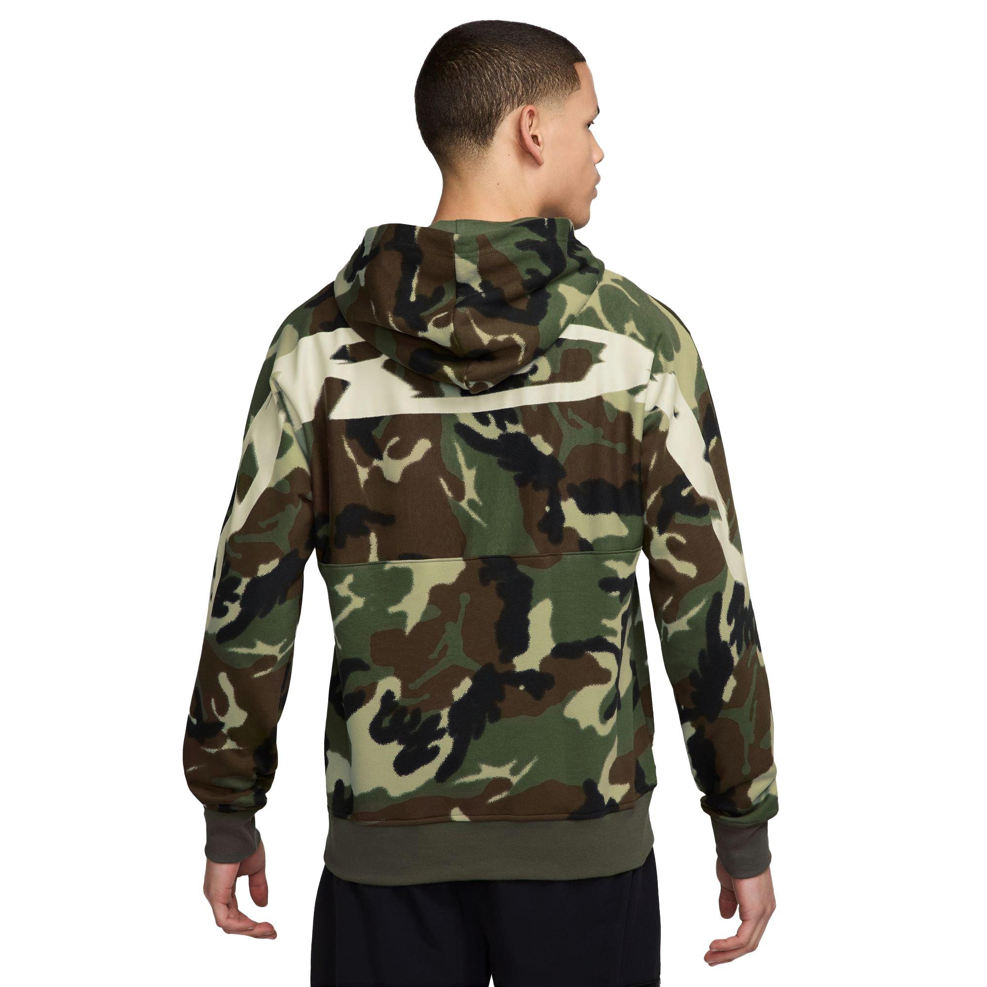 Jordan Men's MVP Camo Pullover Hoodie - OLIVE Thumbnail View 2