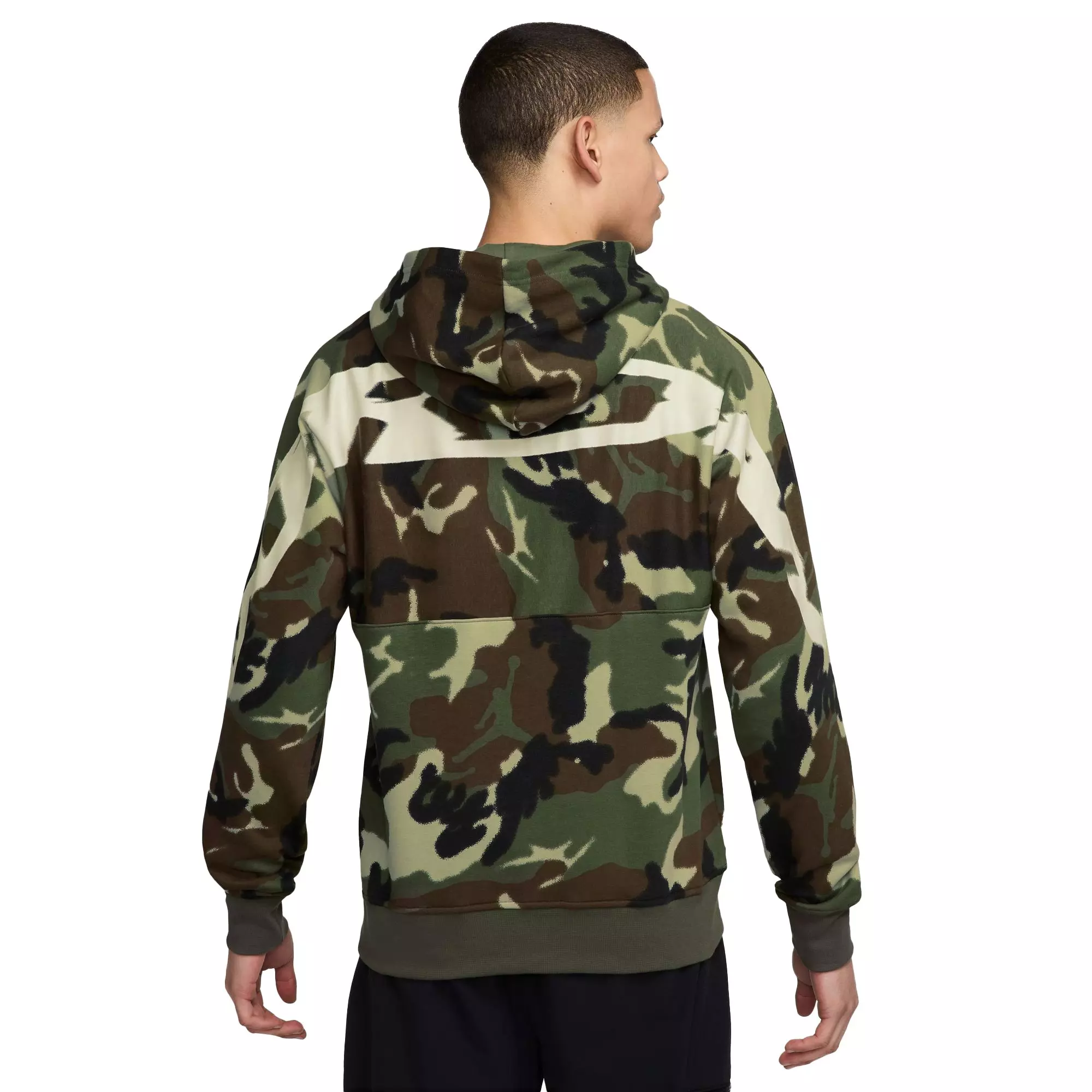 Jordan Men's MVP Camo Pullover Hoodie - OLIVE
