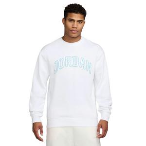 Jordan Men's Essentials Fleece Holiday Plaid Crewneck Sweatshirt