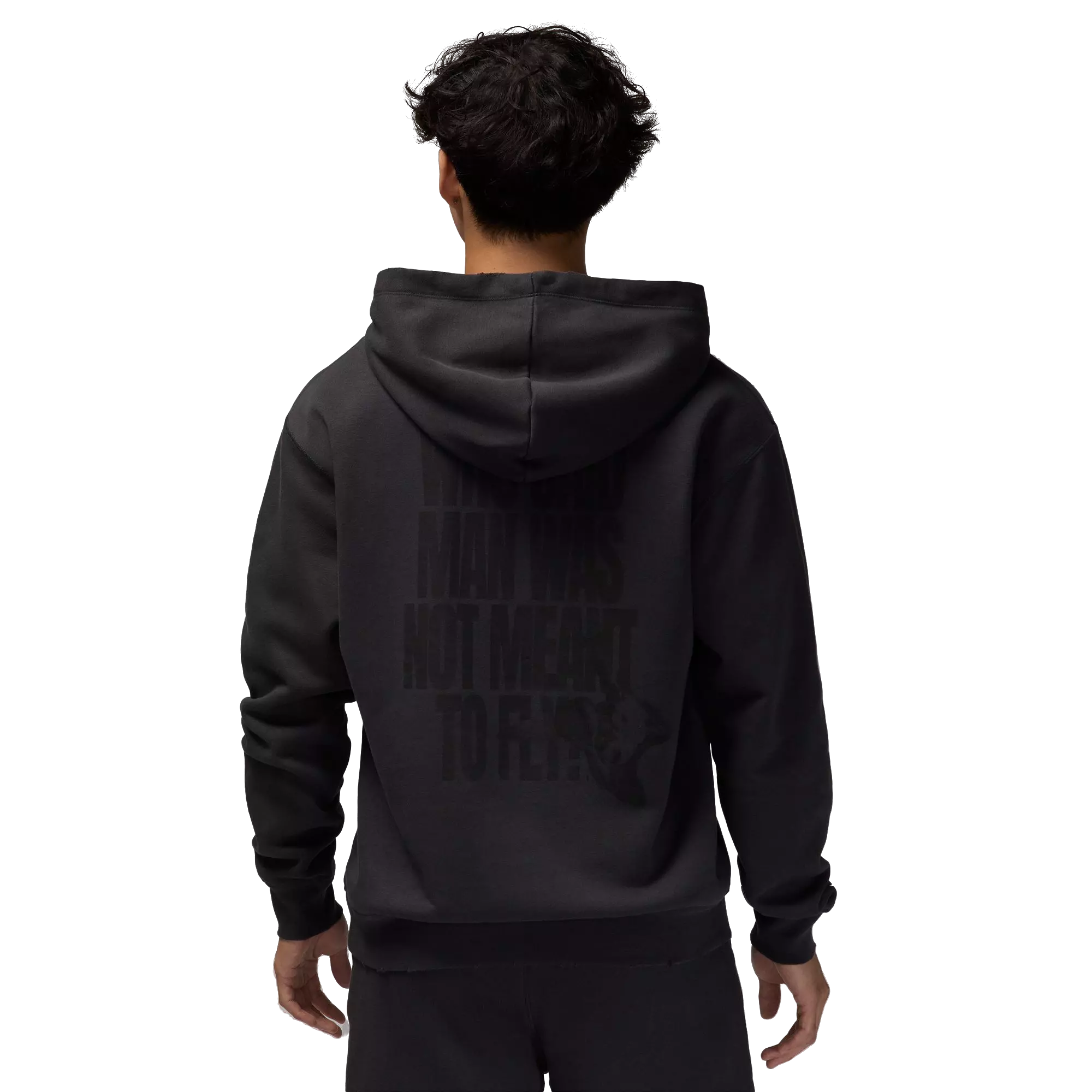 Jordan Men's Brooklyn Fleece Pullover Hoodie-Black - BLACK