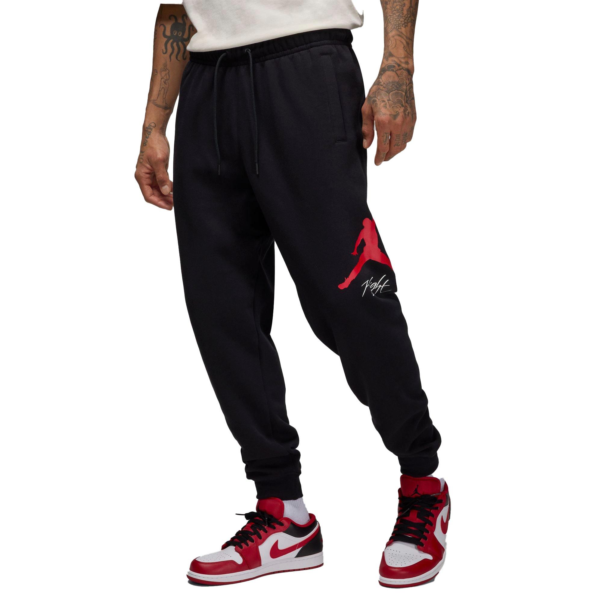 Jordan Men's Essentials Fleece Baseline Pants - BLACK Thumbnail View 1
