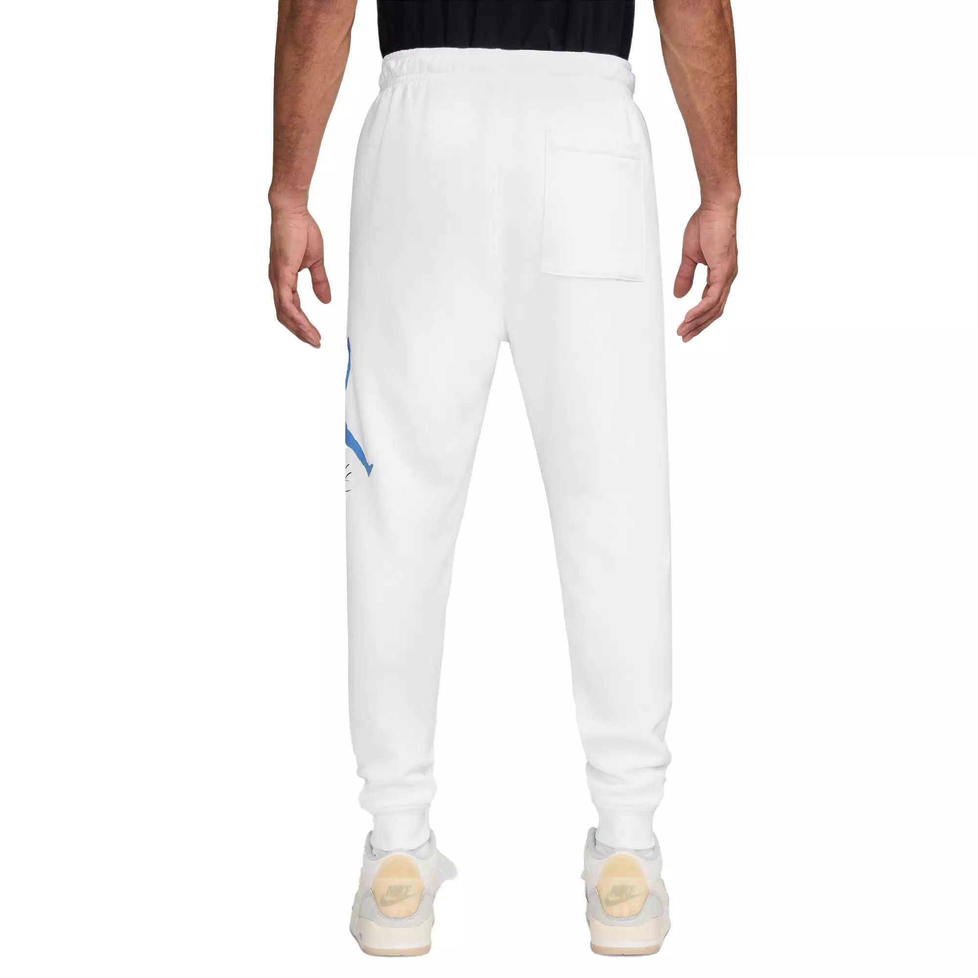 Jordan Men's Essentials Fleece Baseline Pants-White - WHITE