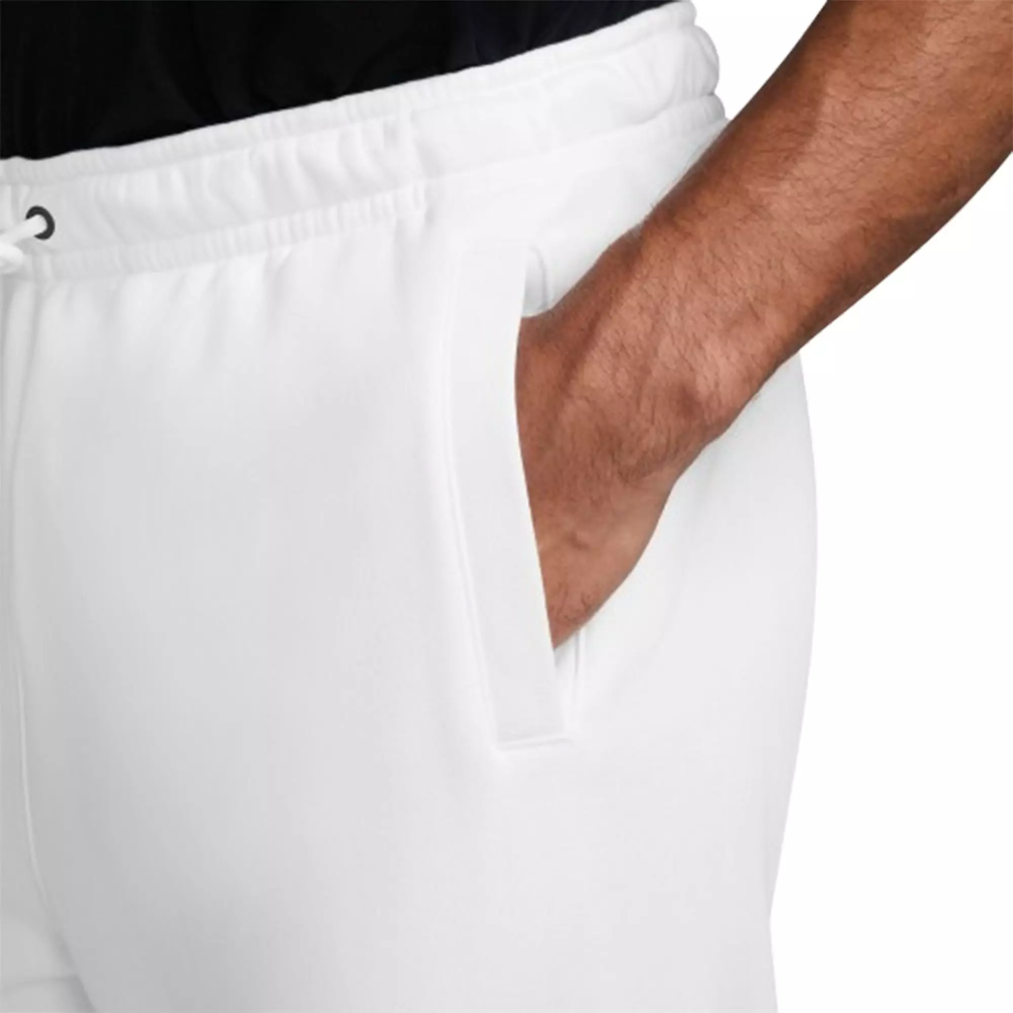 Jordan Men's Essentials Fleece Baseline Pants-White - WHITE