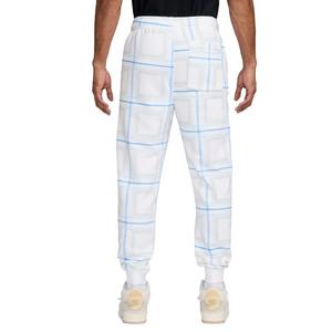 Jordan Men's Essentials Fleece Holiday Plaid Pants -White
