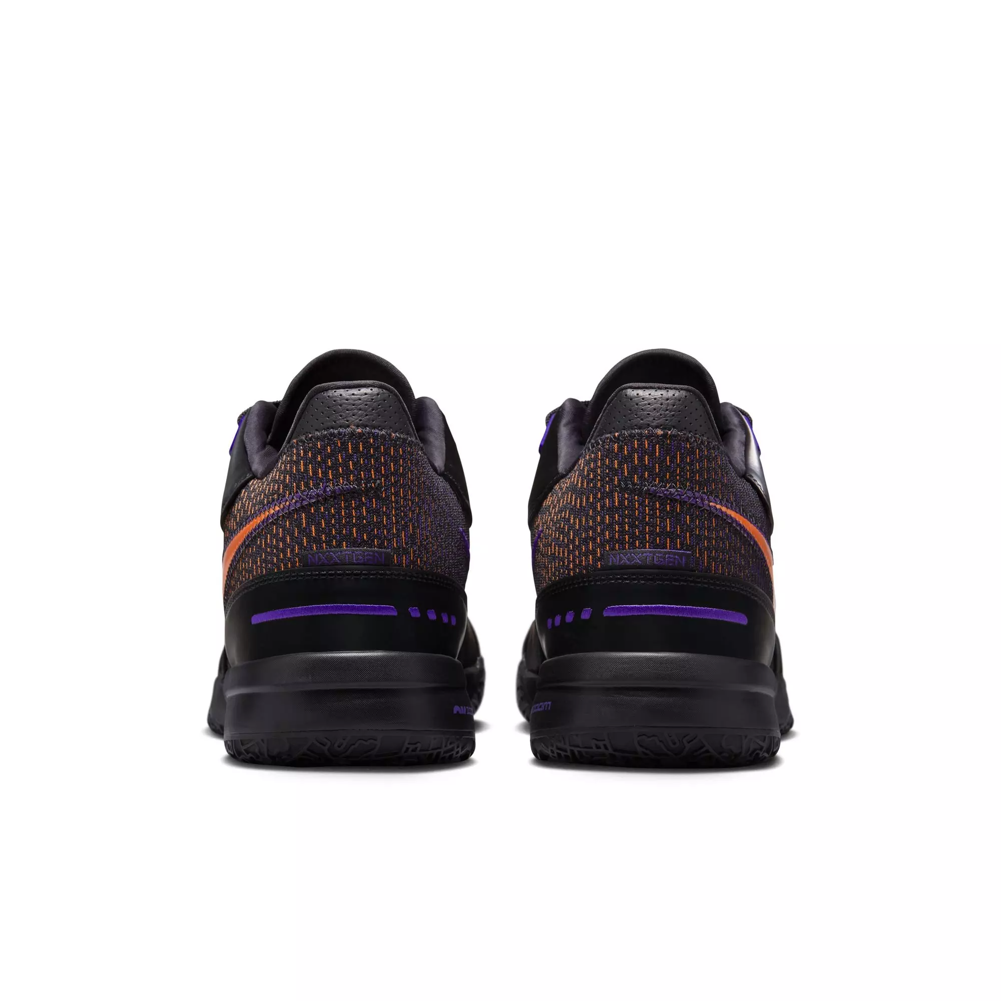 Nike LeBron NXXT Gen AMPD "Black/Bright Mandarin" Unisex Basketball Shoe - BLACK/FIELD PURPLE/BRIGHT MANDARIN