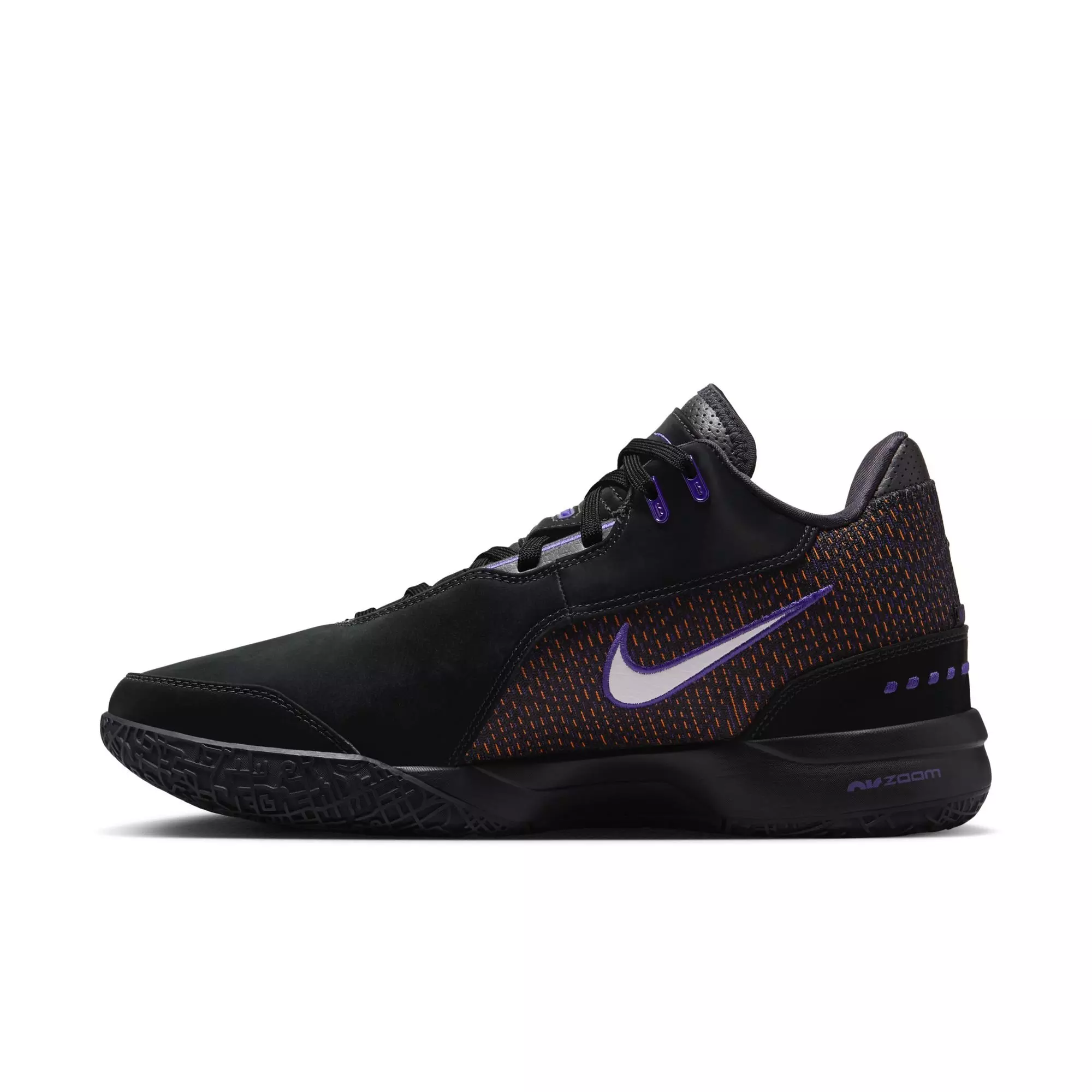 Nike LeBron NXXT Gen AMPD "Black/Bright Mandarin" Unisex Basketball Shoe - BLACK/FIELD PURPLE/BRIGHT MANDARIN