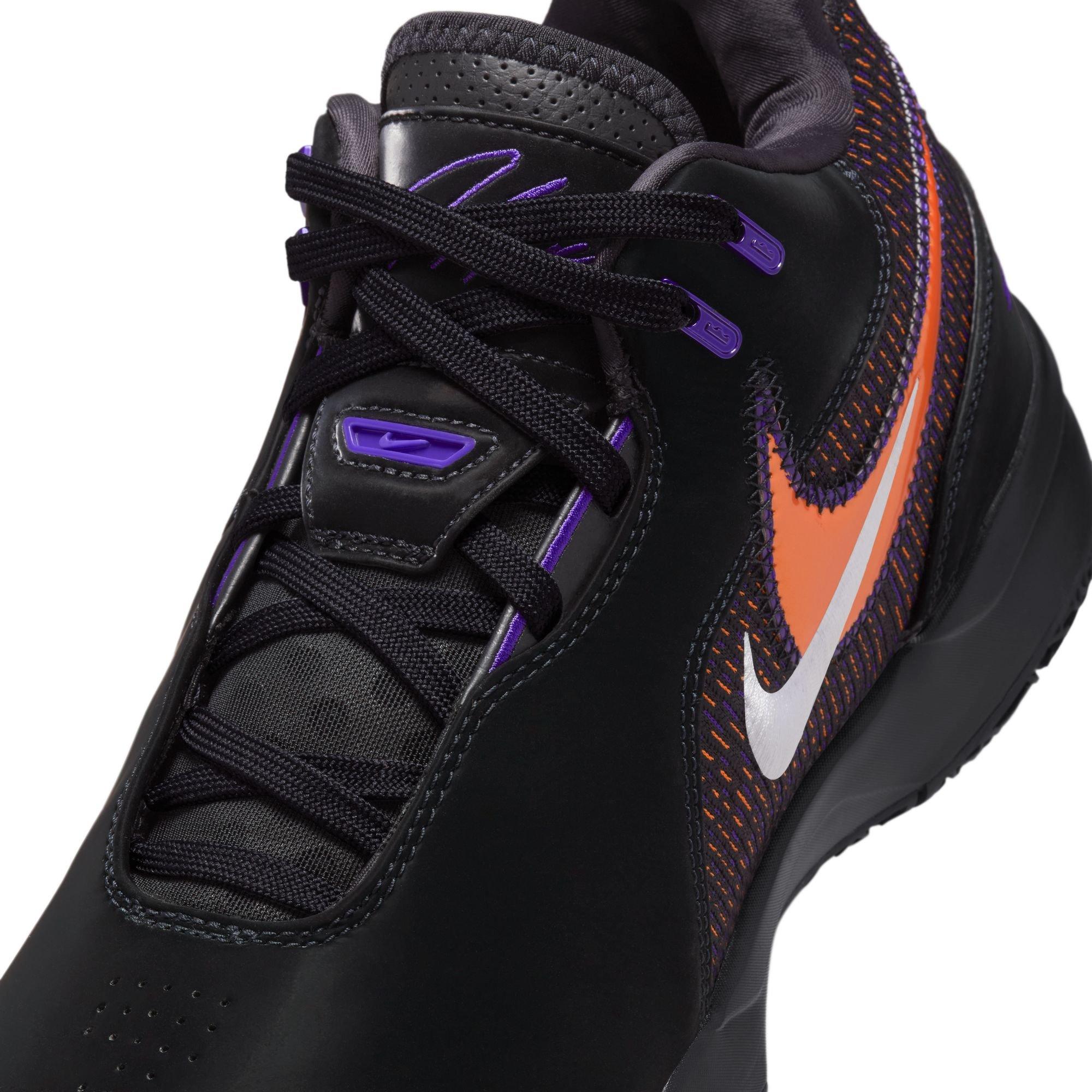 Nike LeBron NXXT Gen AMPD "Black/Bright Mandarin" Unisex Basketball Shoe - BLACK/FIELD PURPLE/BRIGHT MANDARIN Thumbnail View 4