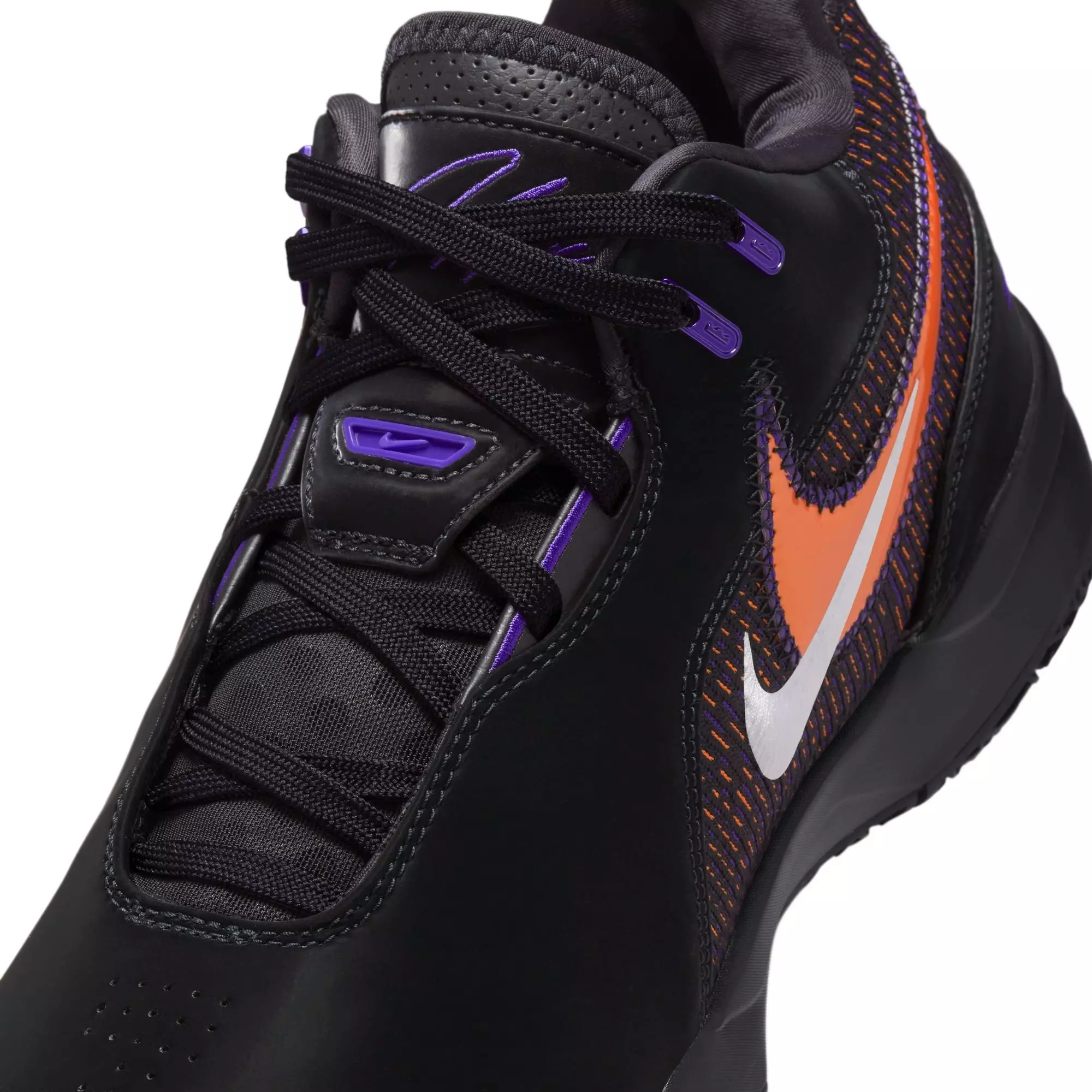 Nike LeBron NXXT Gen AMPD "Black/Bright Mandarin" Unisex Basketball Shoe - BLACK/FIELD PURPLE/BRIGHT MANDARIN