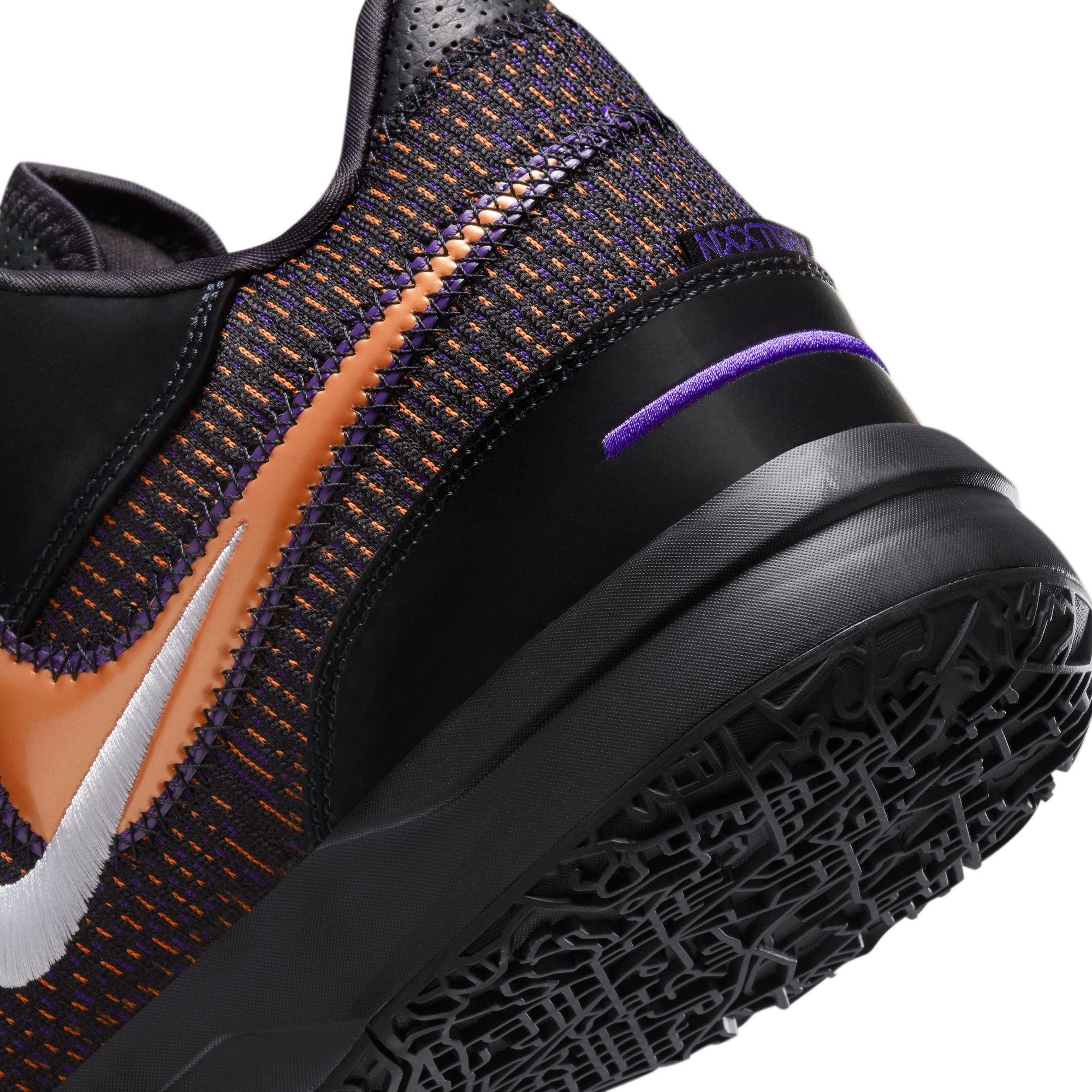 Nike LeBron NXXT Gen AMPD "Black/Bright Mandarin" Unisex Basketball Shoe - BLACK/FIELD PURPLE/BRIGHT MANDARIN Thumbnail View 5