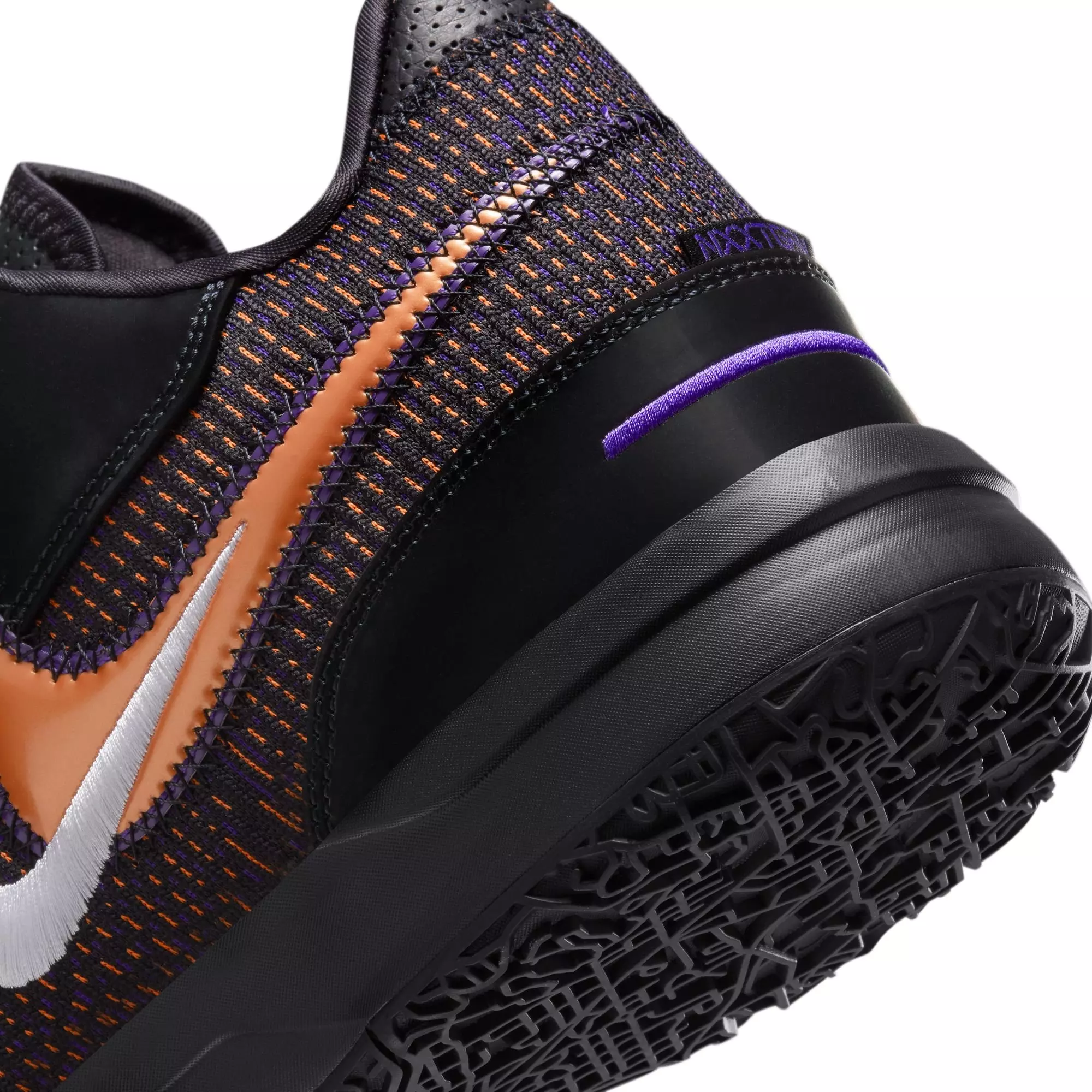Nike LeBron NXXT Gen AMPD "Black/Bright Mandarin" Unisex Basketball Shoe - BLACK/FIELD PURPLE/BRIGHT MANDARIN