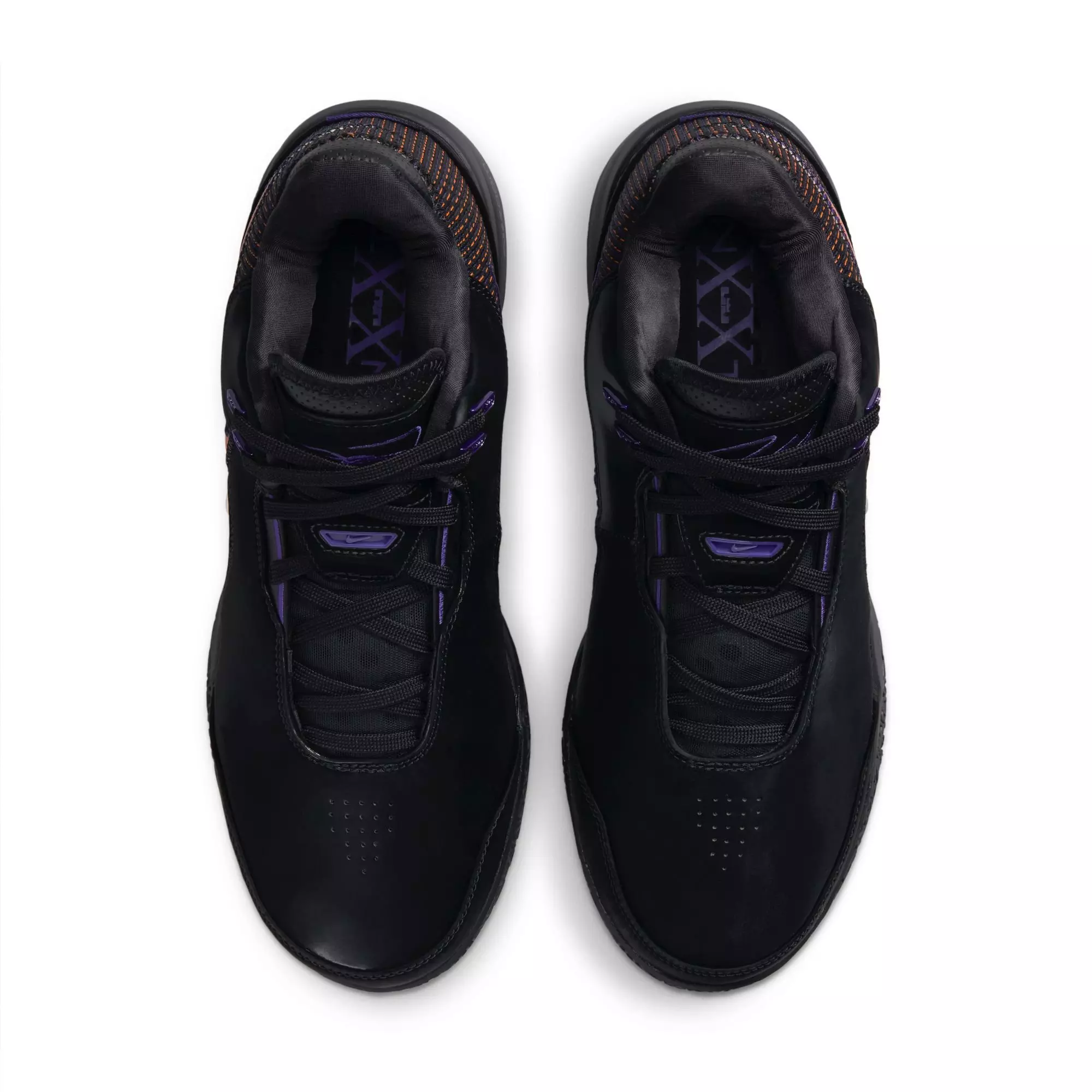 Nike LeBron NXXT Gen AMPD "Black/Bright Mandarin" Unisex Basketball Shoe - BLACK/FIELD PURPLE/BRIGHT MANDARIN