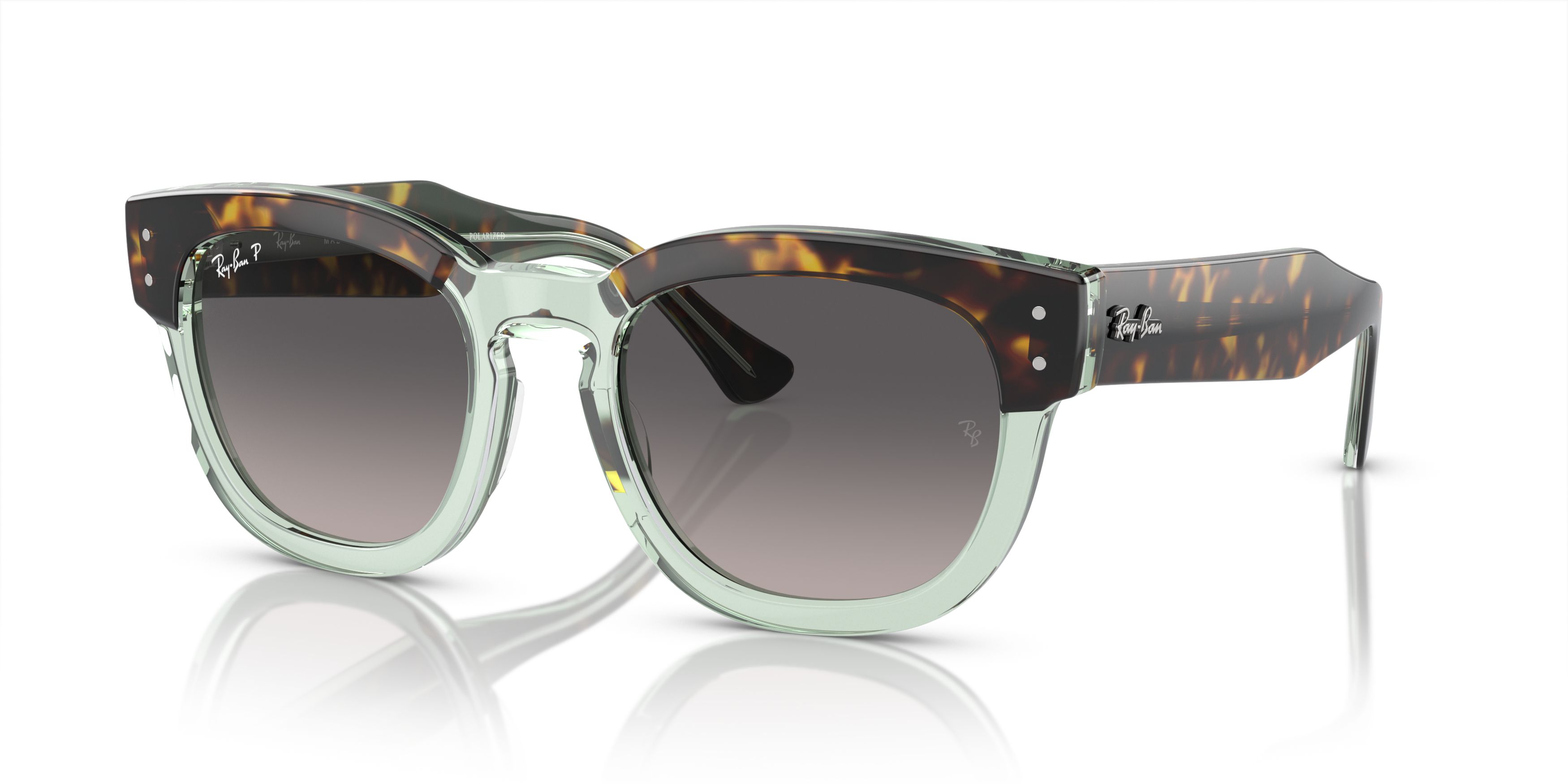 Ray-Ban Mega Hawkeye Sunglasses-Green - GREEN Thumbnail View 1