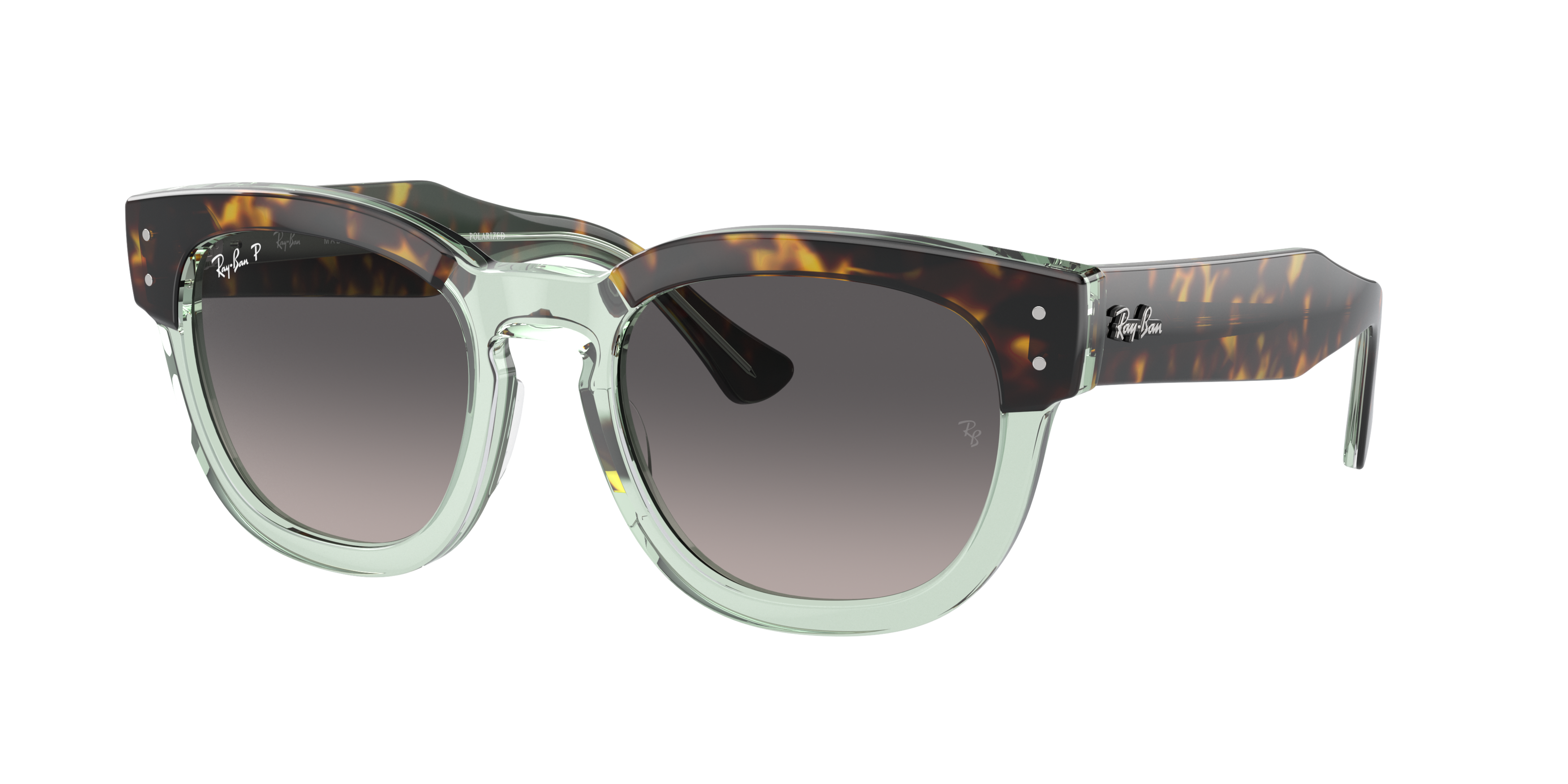 Ray-Ban Mega Hawkeye Sunglasses-Green - GREEN Thumbnail View 3