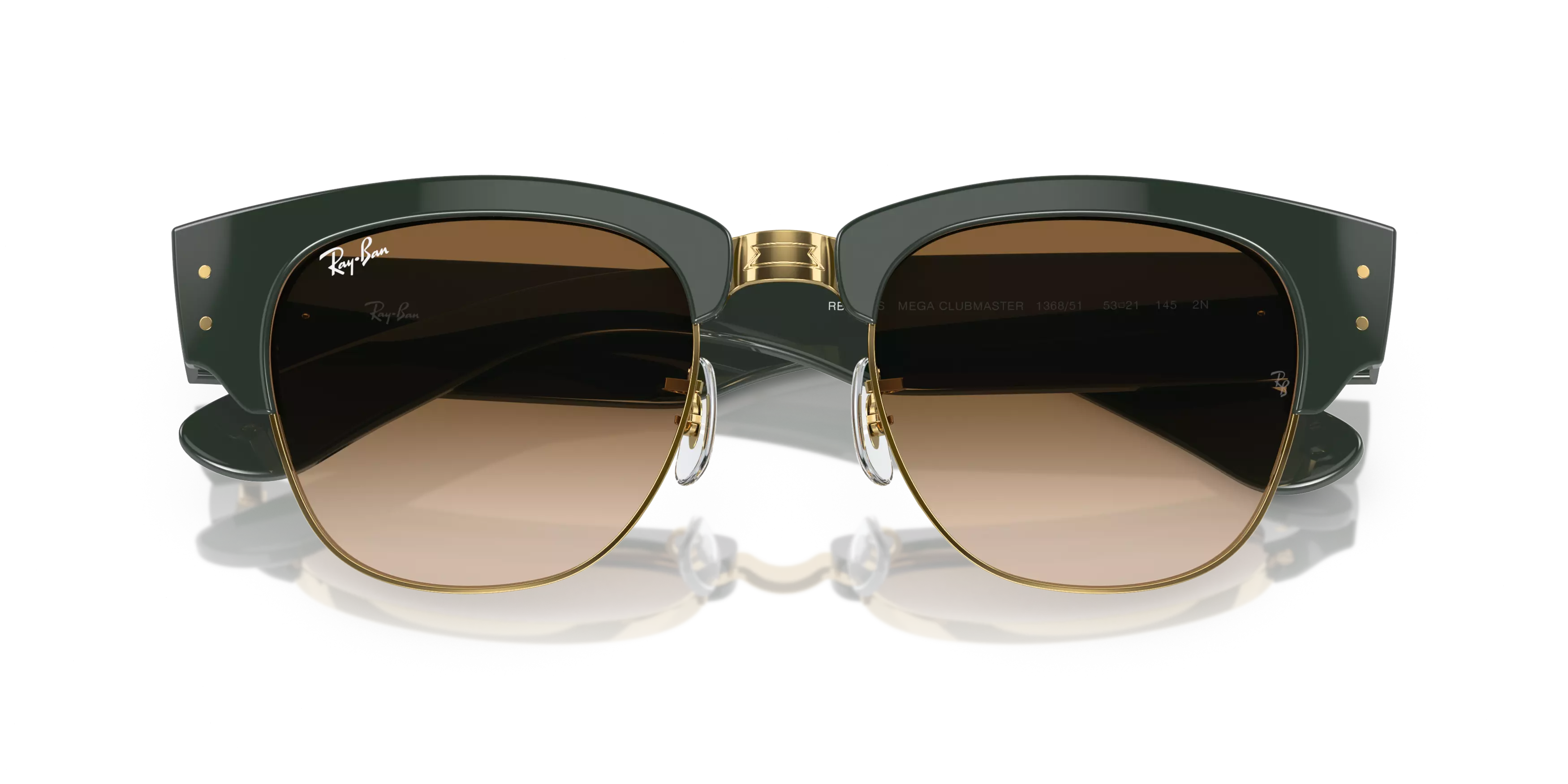 Ray-Ban Mega Clubmaster Sunglasses-Green - GREEN