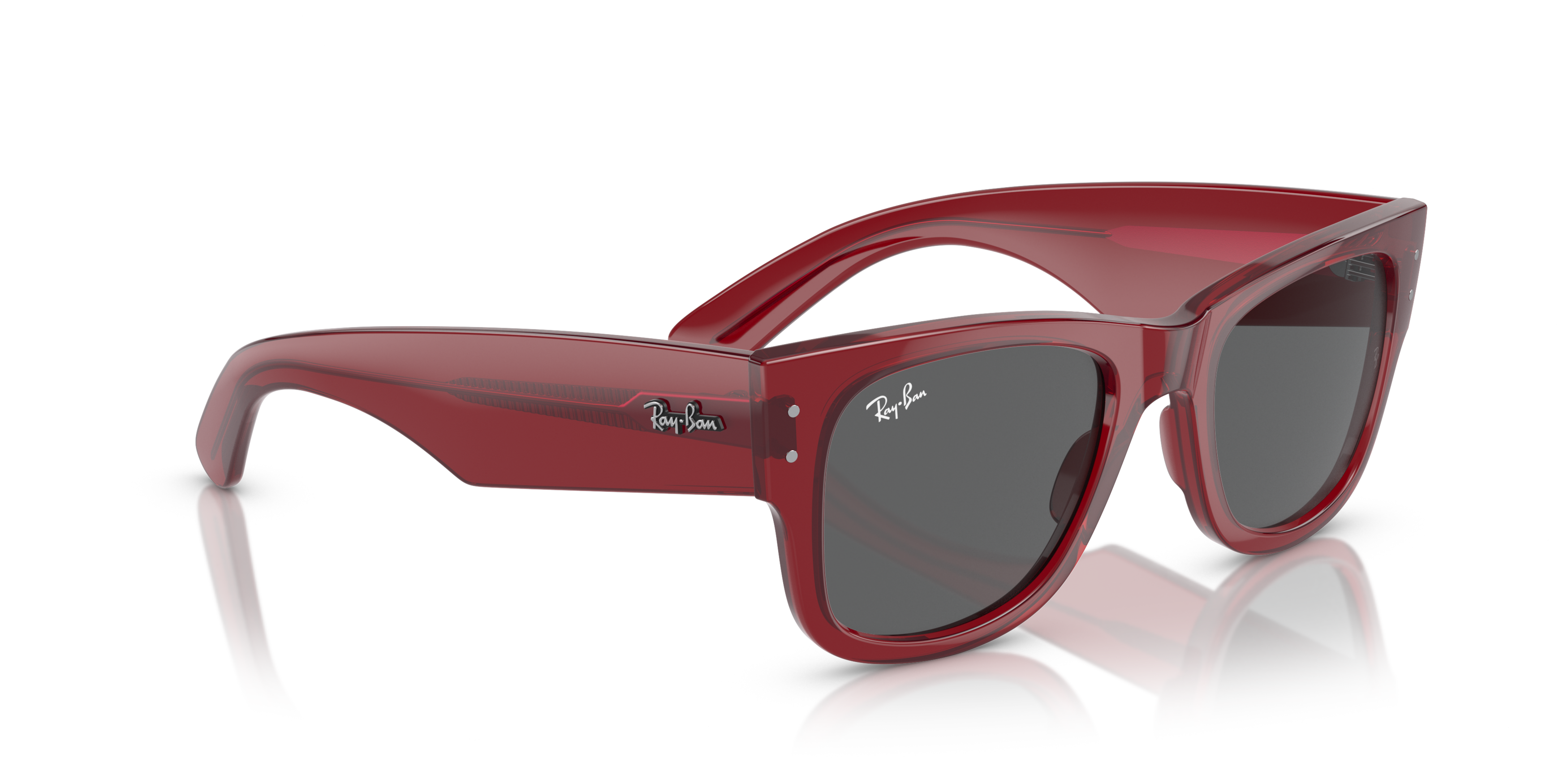 Ray-Ban Mega Wayfarer Bio-Based Sunglasses - RED Thumbnail View 5