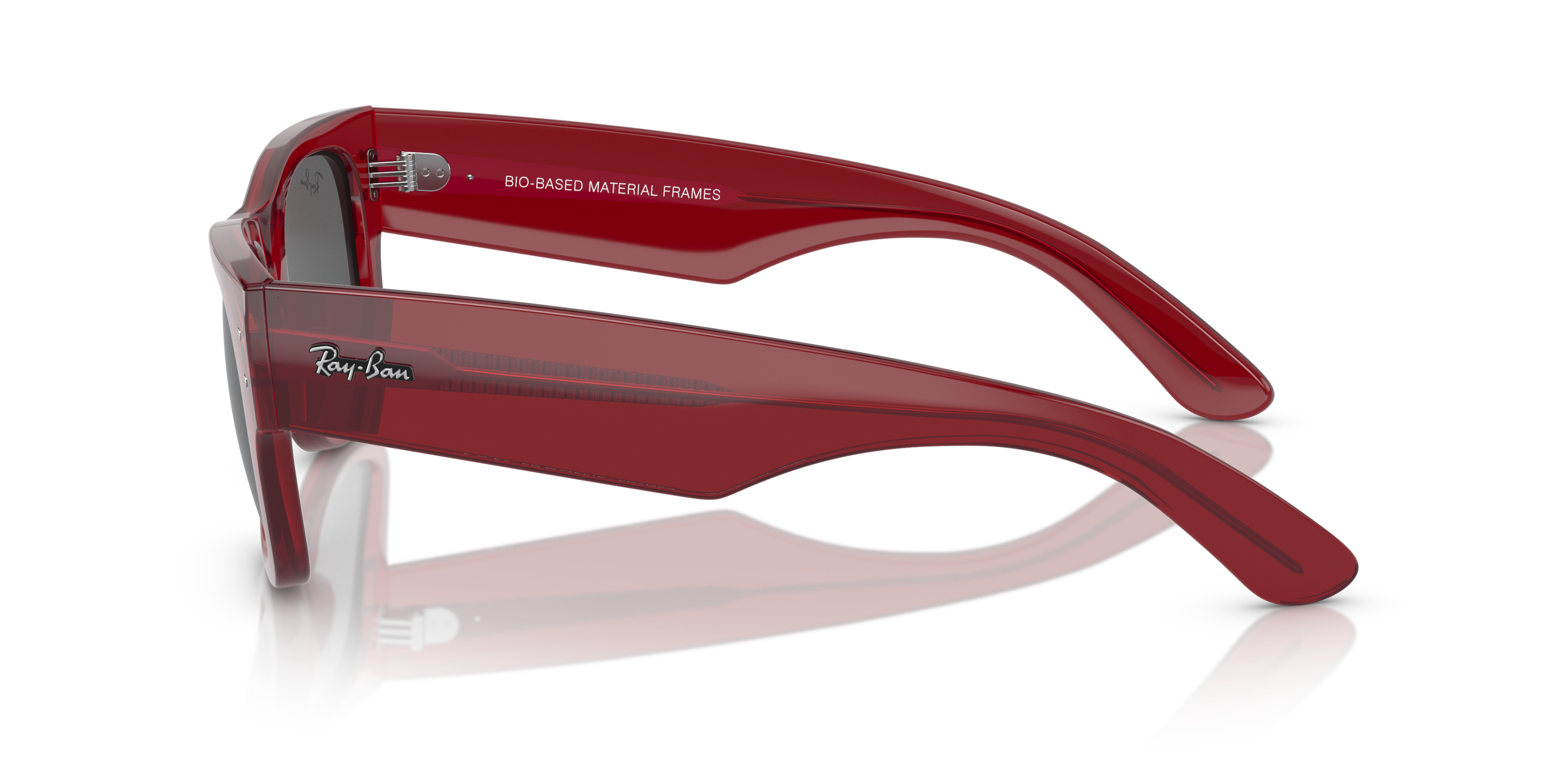 Ray-Ban Mega Wayfarer Bio-Based Sunglasses - RED Thumbnail View 6