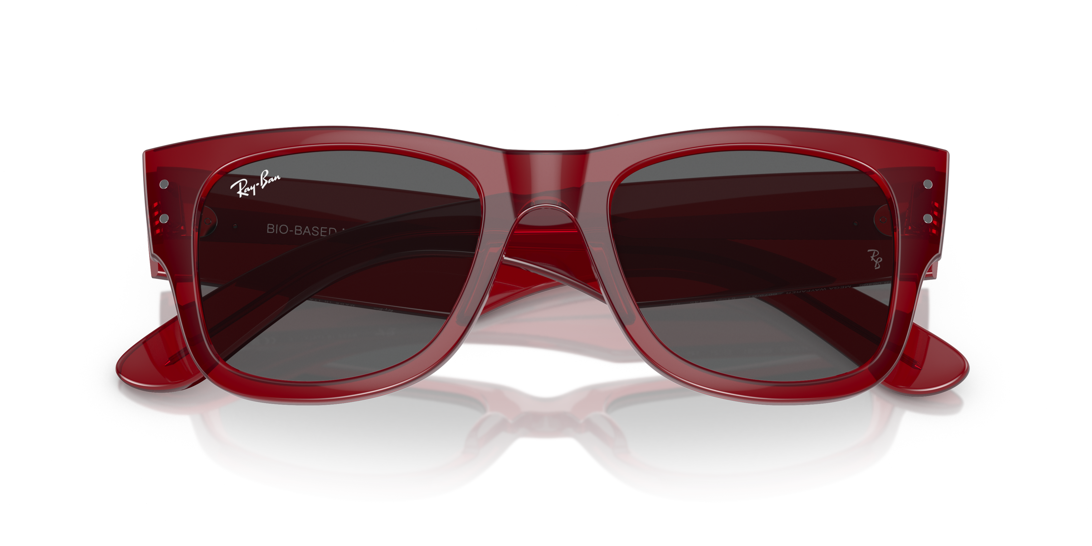 Ray-Ban Mega Wayfarer Bio-Based Sunglasses - RED Thumbnail View 8
