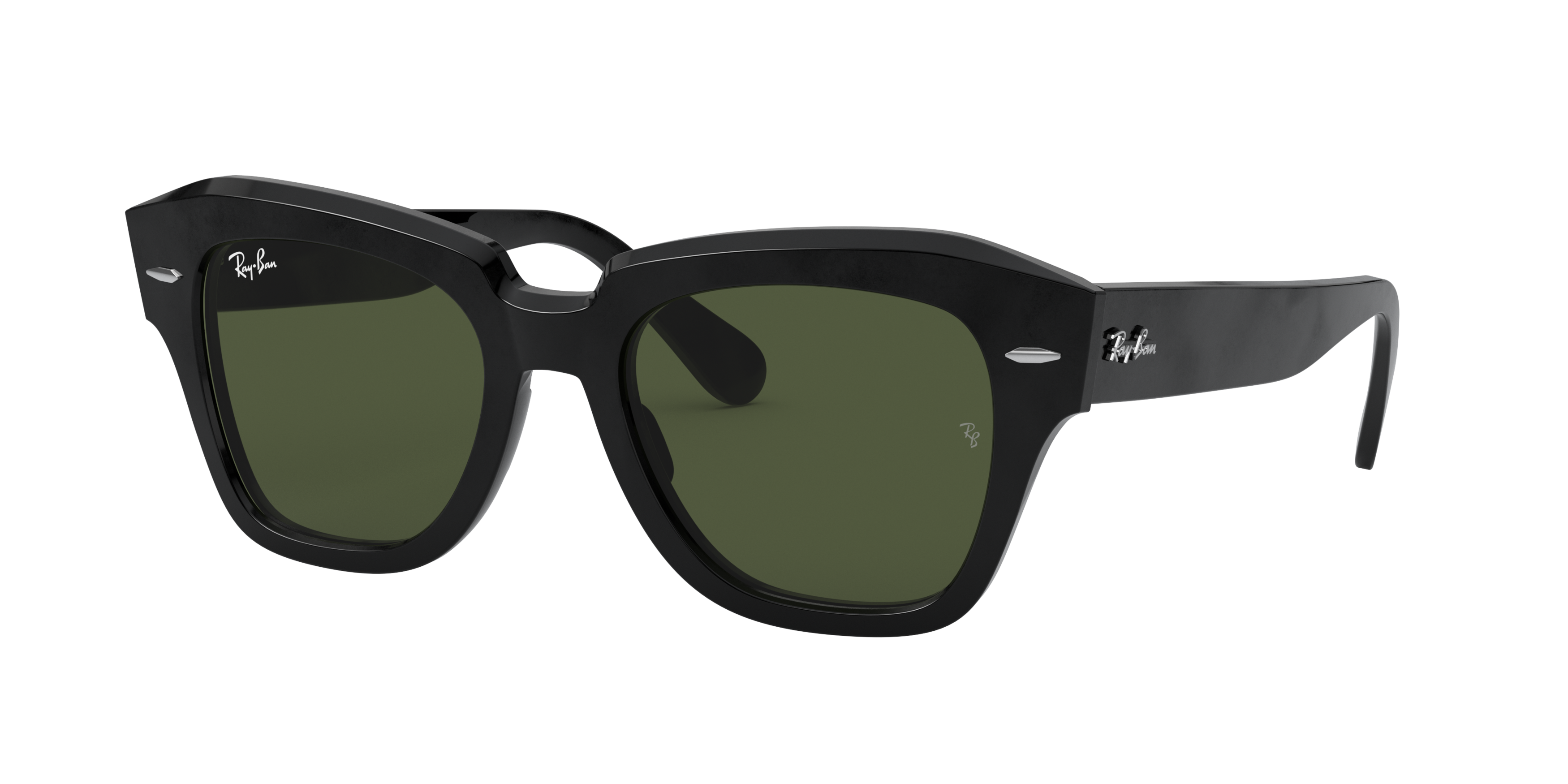 Ray-Ban State Street Sunglasses - Black - BLACK Thumbnail View 1