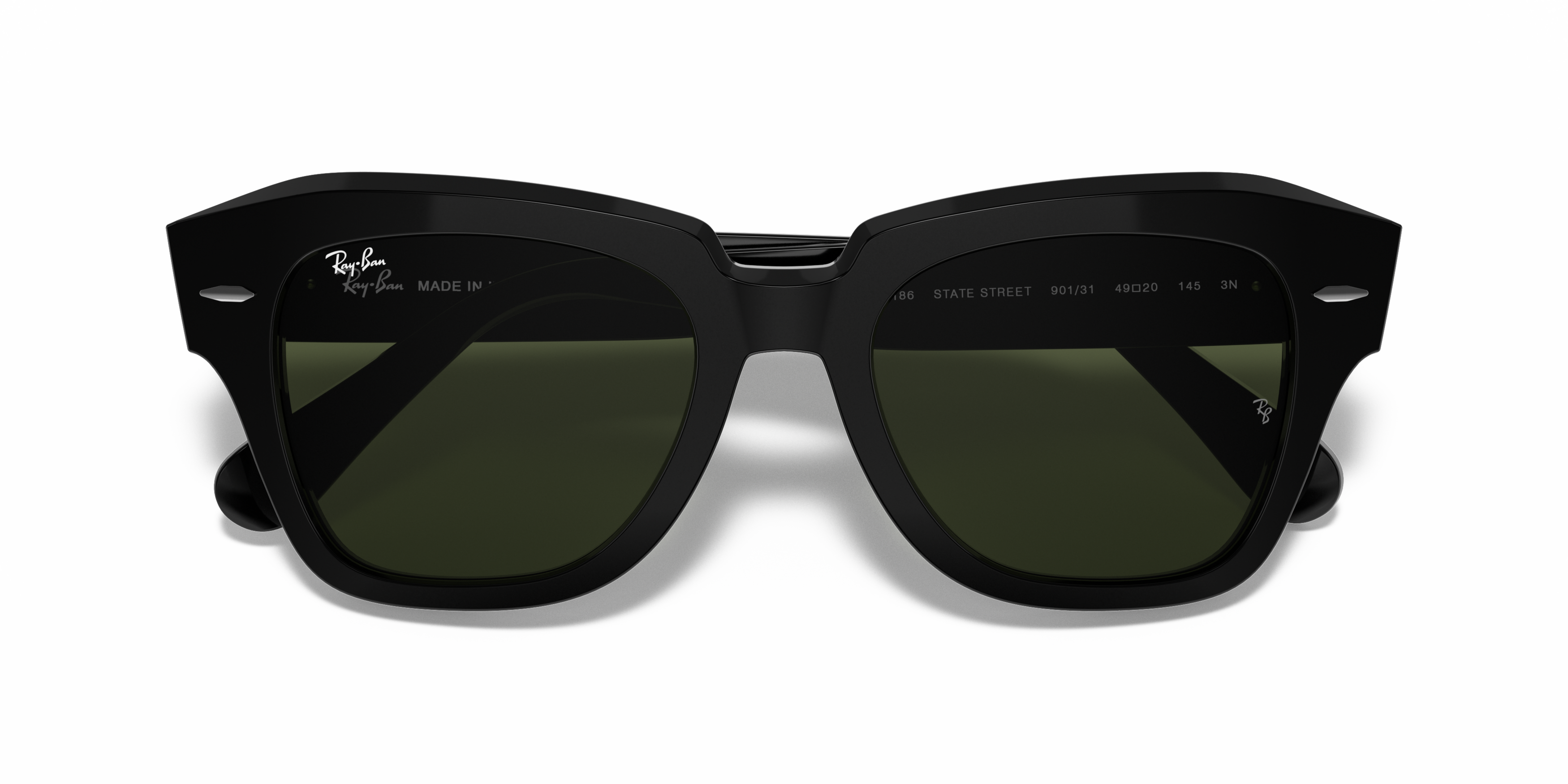 Ray-Ban State Street Sunglasses - Black - BLACK Thumbnail View 11