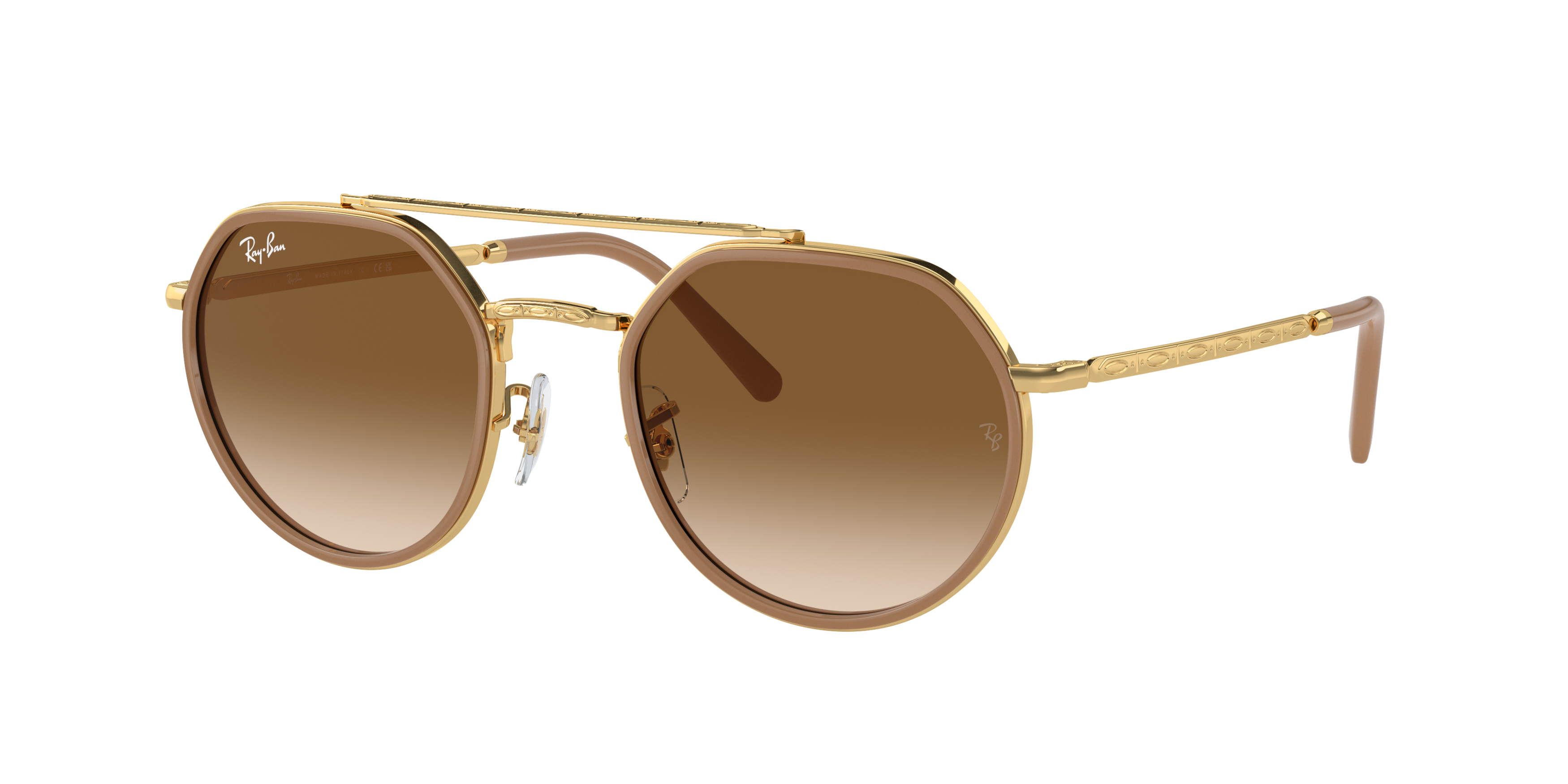 Ray-Ban RB3765 Metal Sunglasses Brown | Hibbett