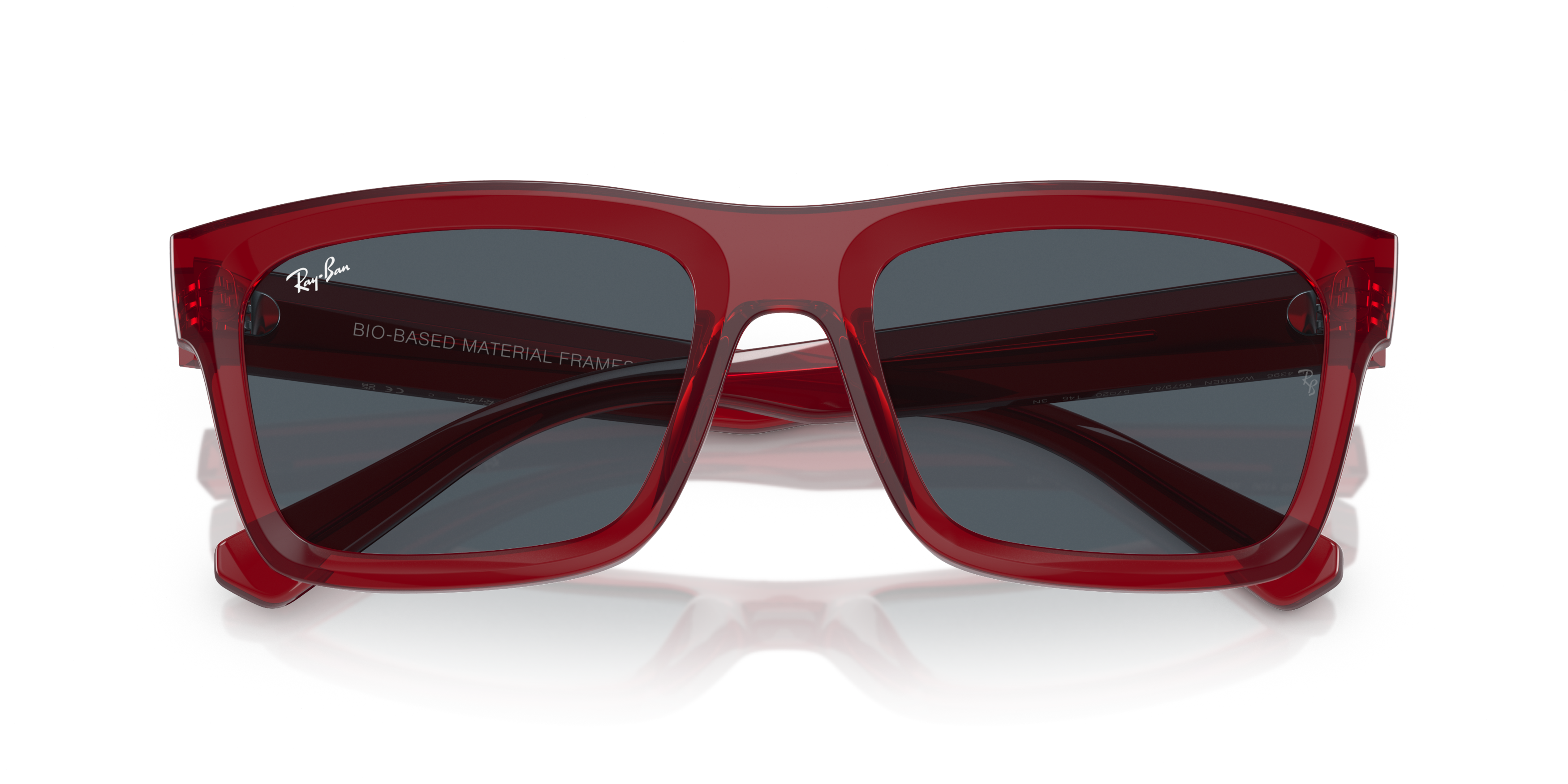 Ray-Ban Warren Bio-Based Sunglasses-Red - RED Thumbnail View 13