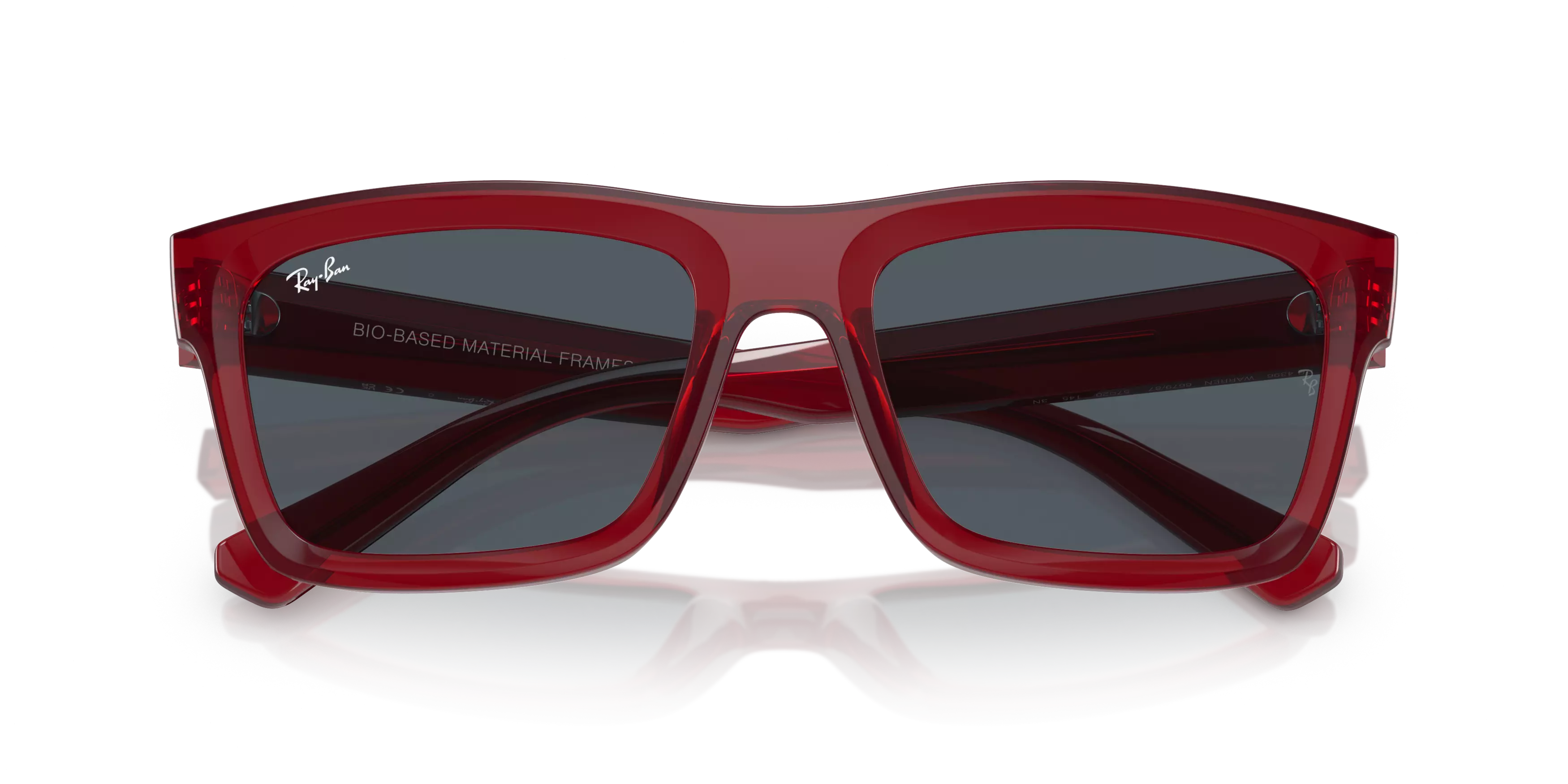 Ray-Ban Warren Bio-Based Sunglasses-Red - RED