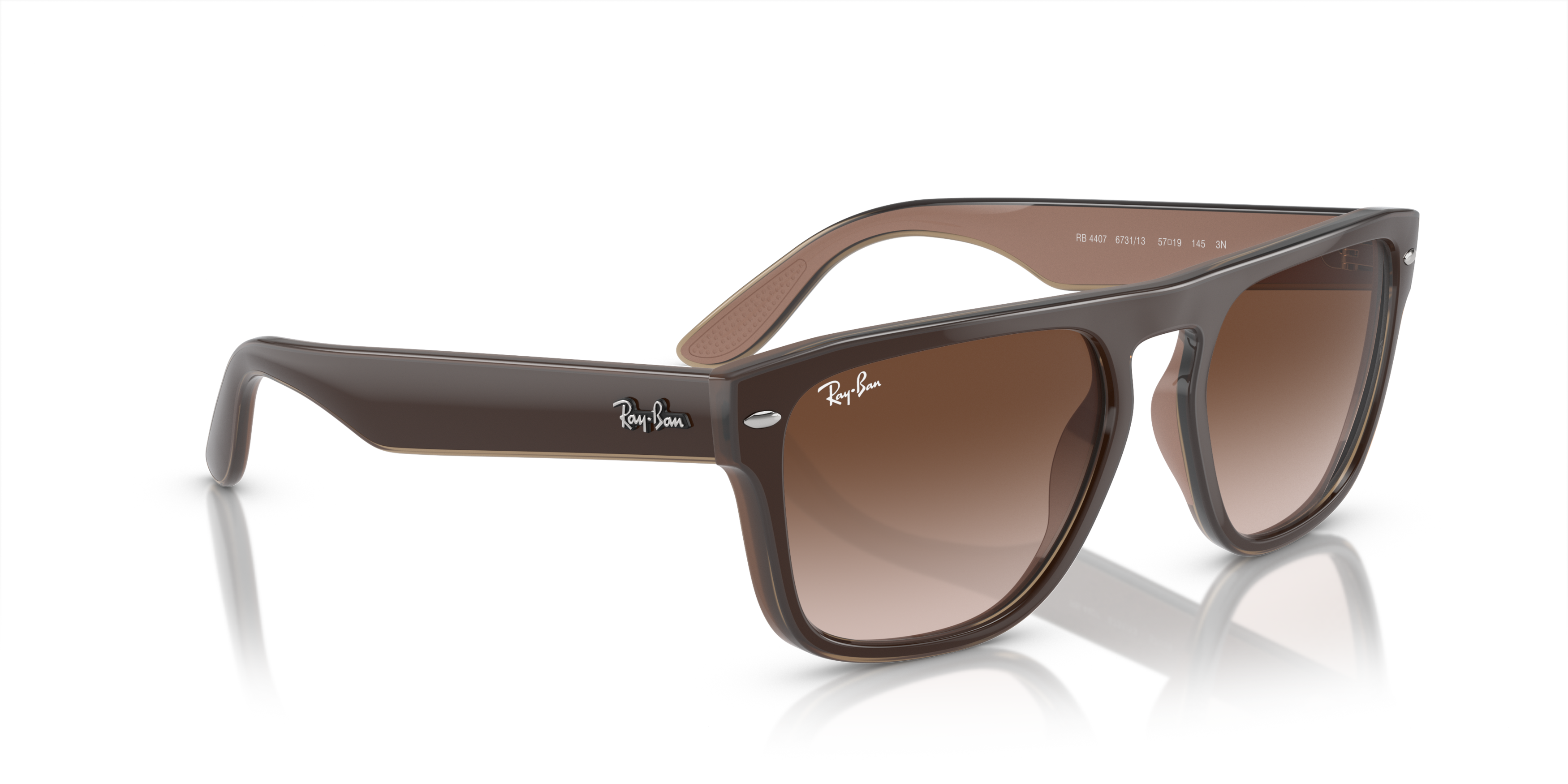 Ray-Ban RB4407 Sunglasses - BROWN Thumbnail View 3