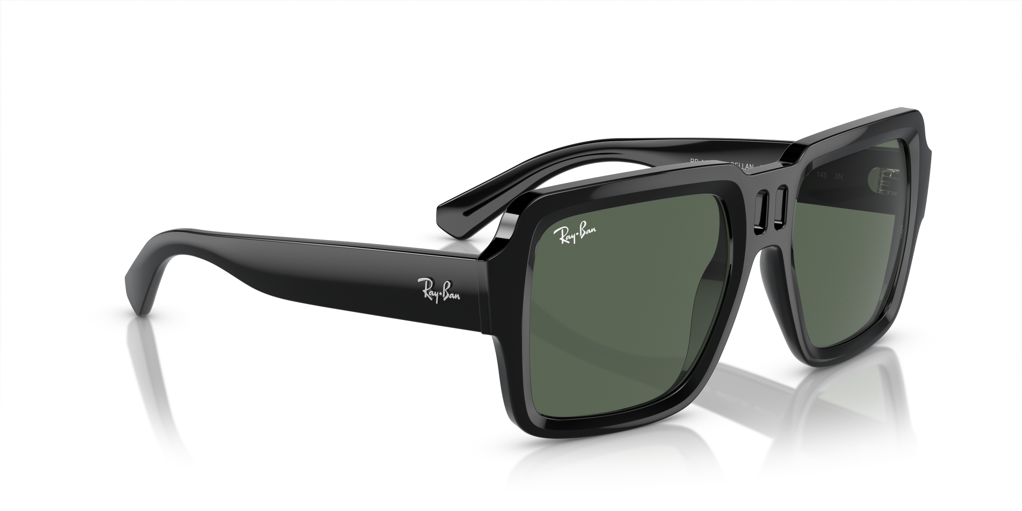 Ray-Ban Magellan Bio-Based Sunglasses-Black - BLACK Thumbnail View 3