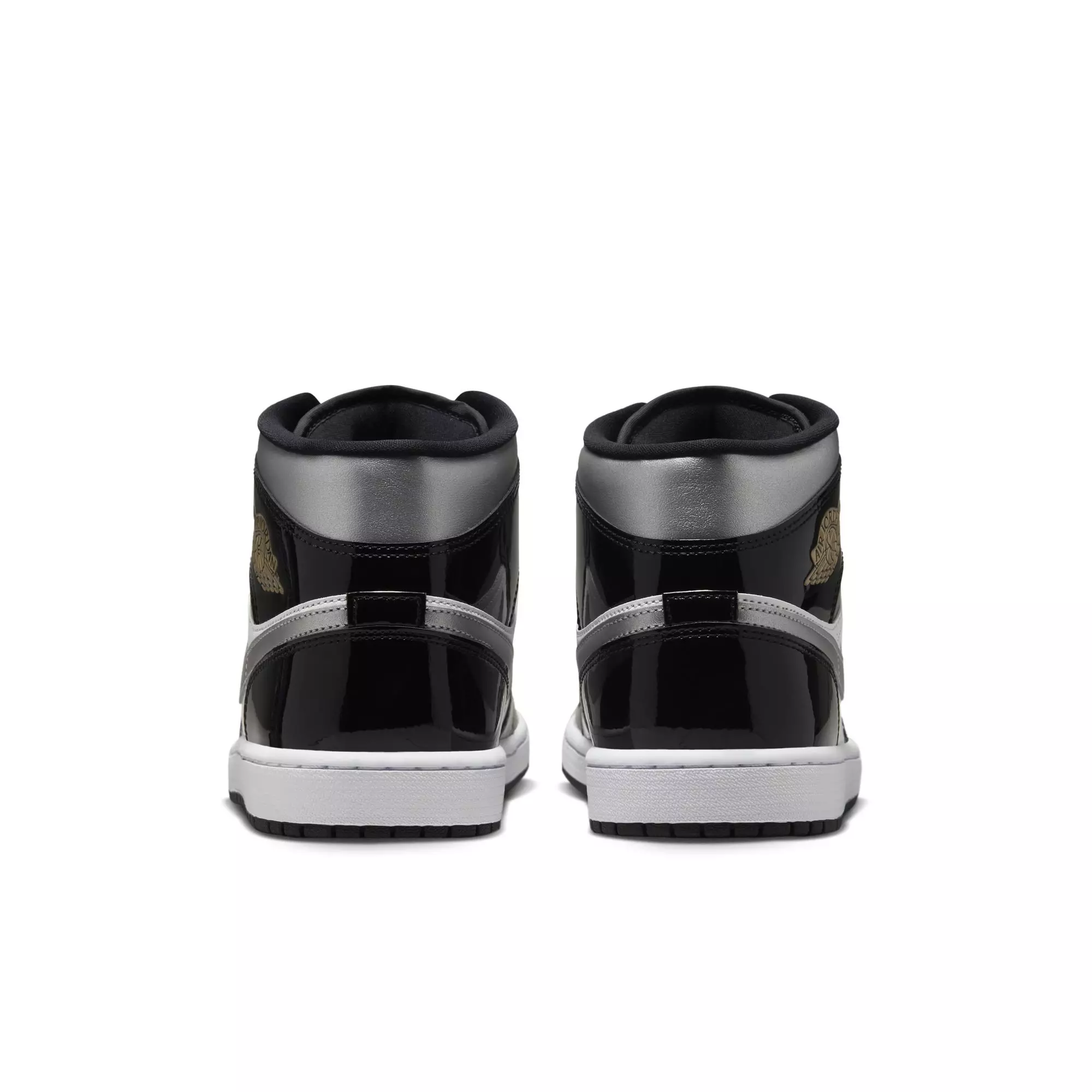 Jordan 1 Mid SE "Black/Metallic Silver" Men's Shoe - BLACK/SILVER