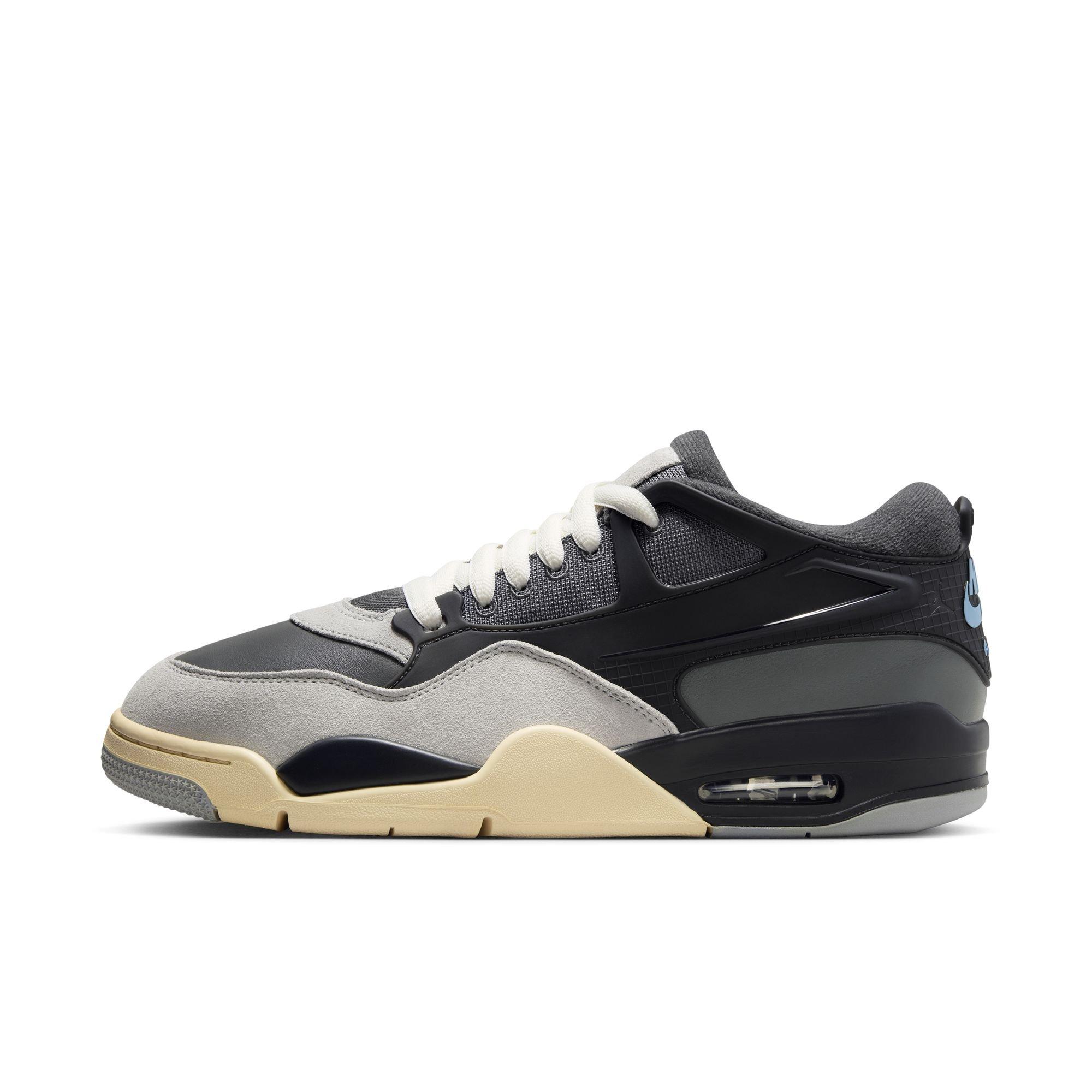 Jordan 4 RM "Iron Grey/Chambray/Off Noir" Men's Shoe - DARK GREY/WHITE Thumbnail View 3