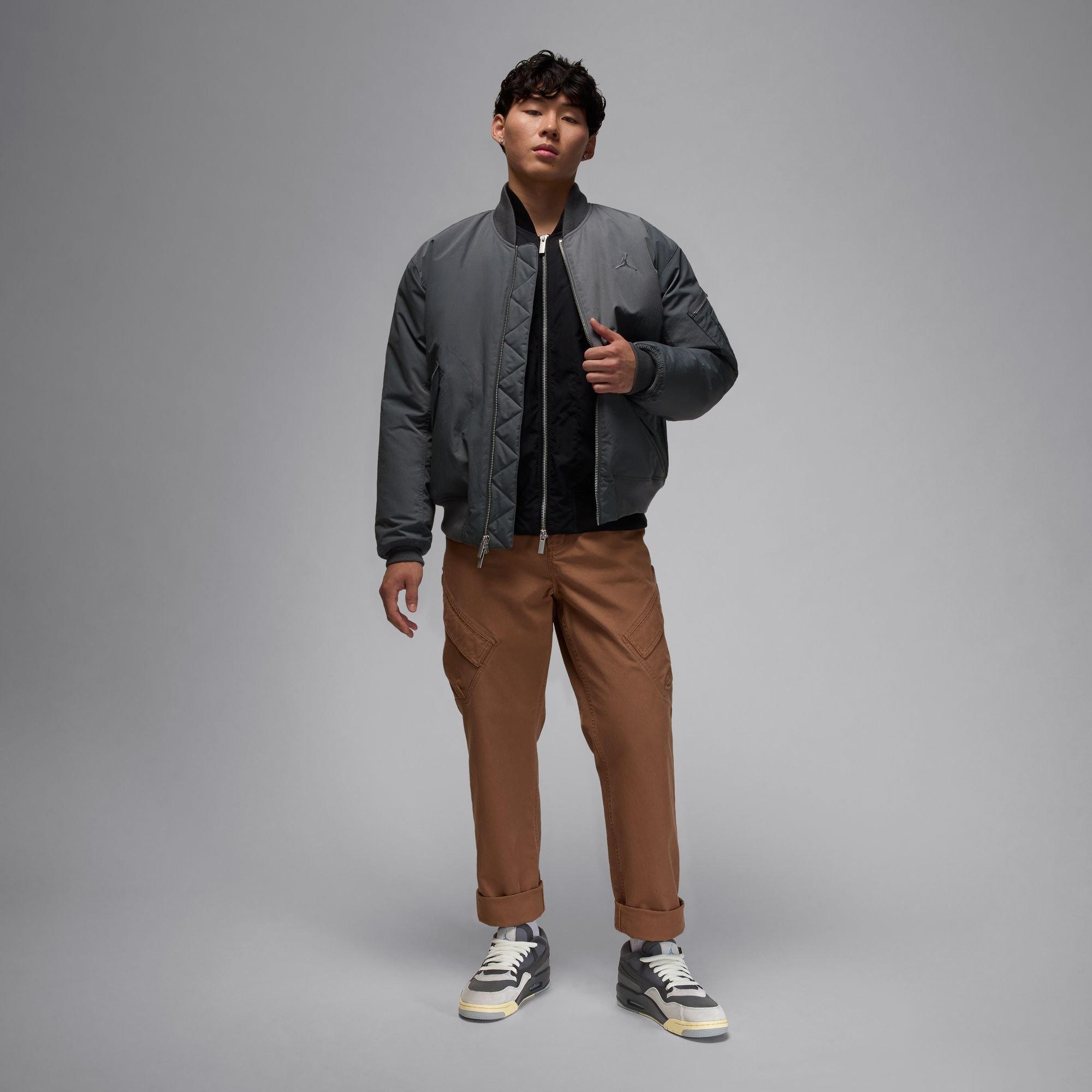 Jordan 4 RM "Iron Grey/Chambray/Off Noir" Men's Shoe - DARK GREY/WHITE Thumbnail View 12