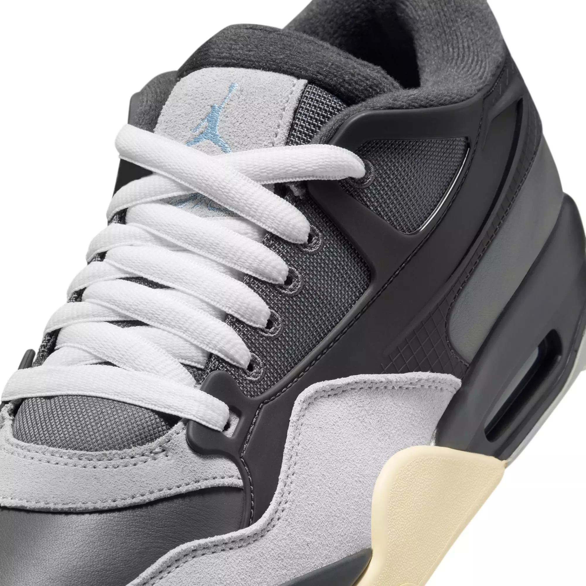 Jordan 4 RM "Iron Grey/Chambray/Off Noir" Men's Shoe - DARK GREY/WHITE