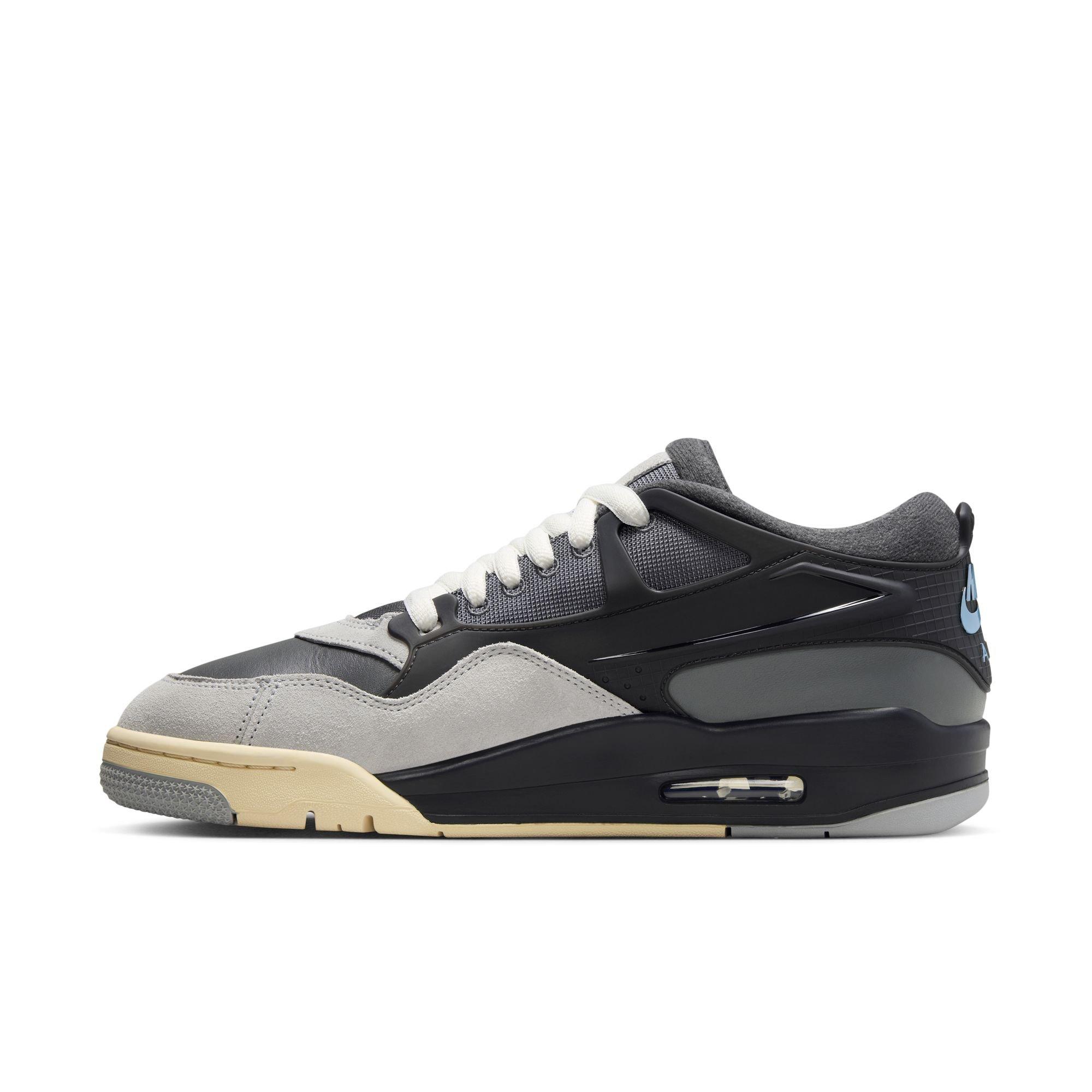 Jordan 4 RM "Iron Grey/Chambray/Off Noir" Men's Shoe - DARK GREY/WHITE Thumbnail View 4