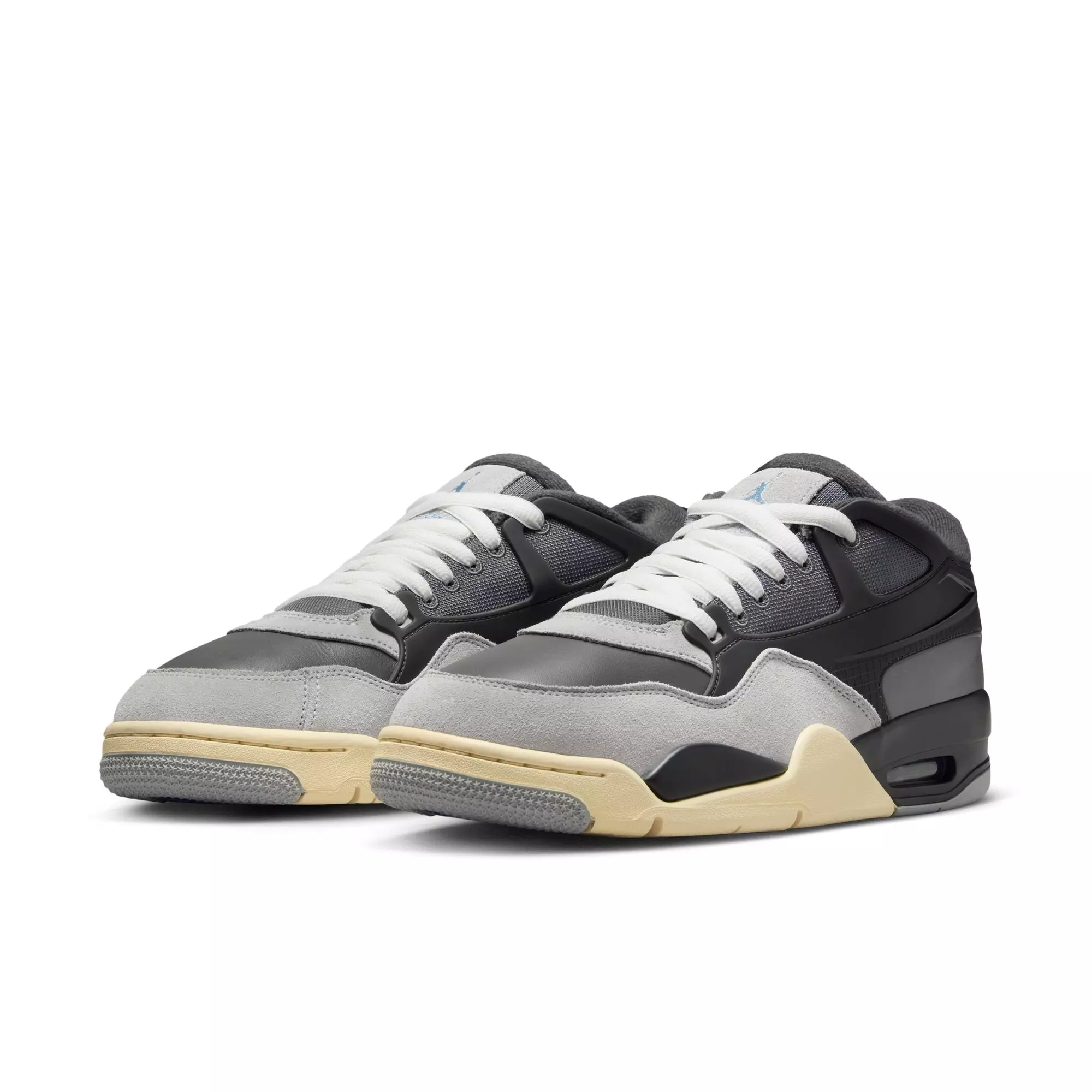 Jordan 4 RM "Iron Grey/Chambray/Off Noir" Men's Shoe - DARK GREY/WHITE