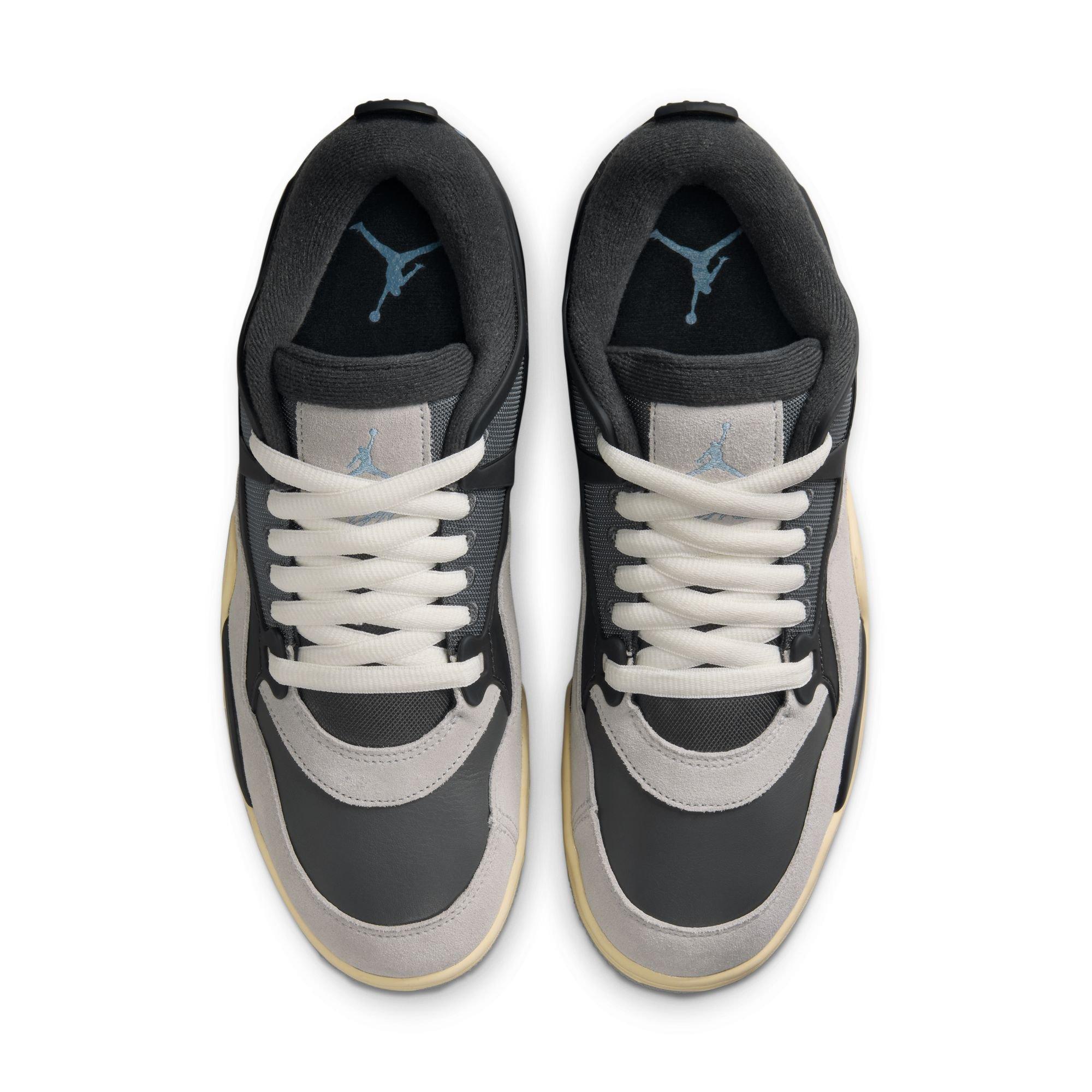 Jordan 4 RM "Iron Grey/Chambray/Off Noir" Men's Shoe - DARK GREY/WHITE Thumbnail View 7