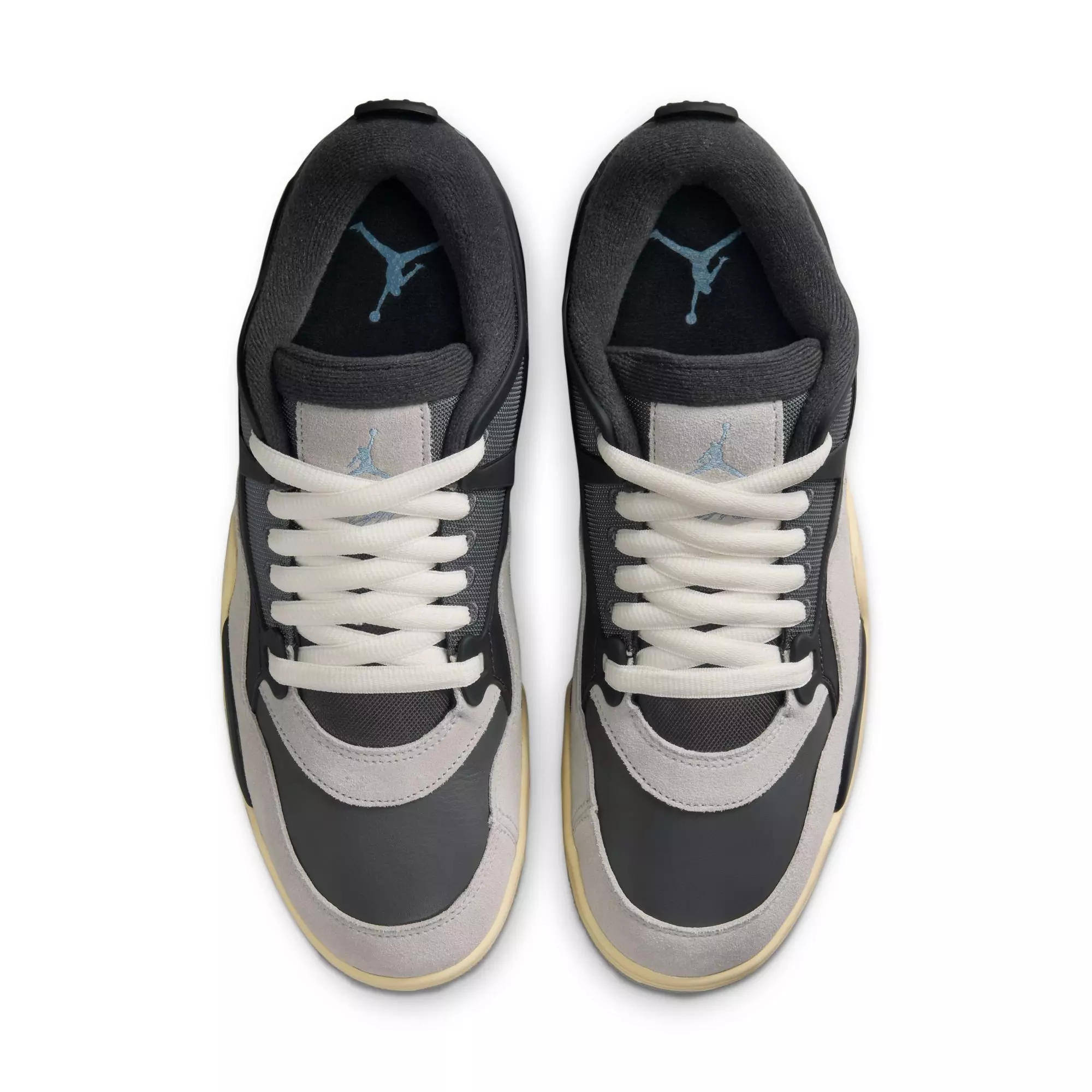 Jordan 4 RM "Iron Grey/Chambray/Off Noir" Men's Shoe - DARK GREY/WHITE