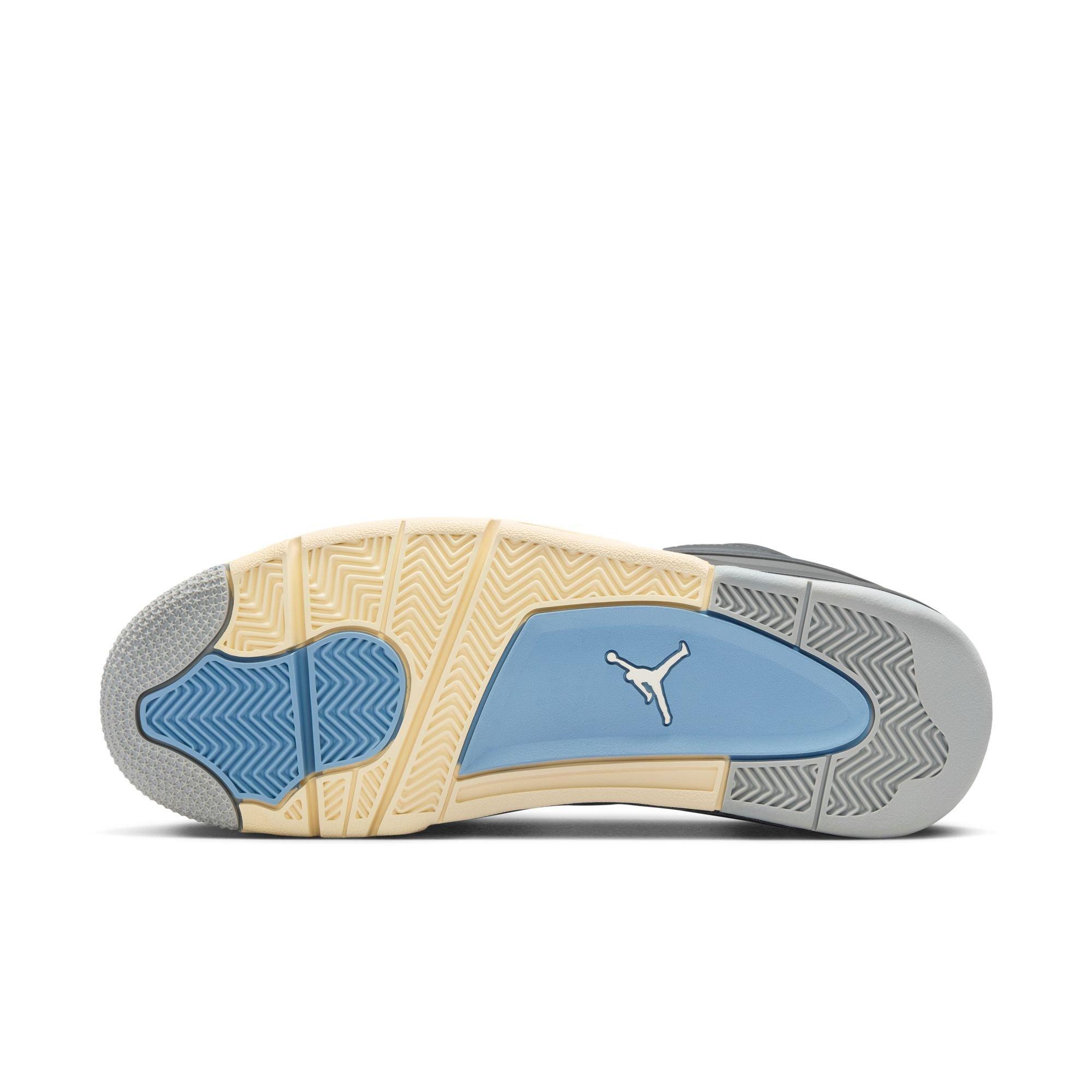 Jordan 4 RM "Iron Grey/Chambray/Off Noir" Men's Shoe - DARK GREY/WHITE Thumbnail View 9