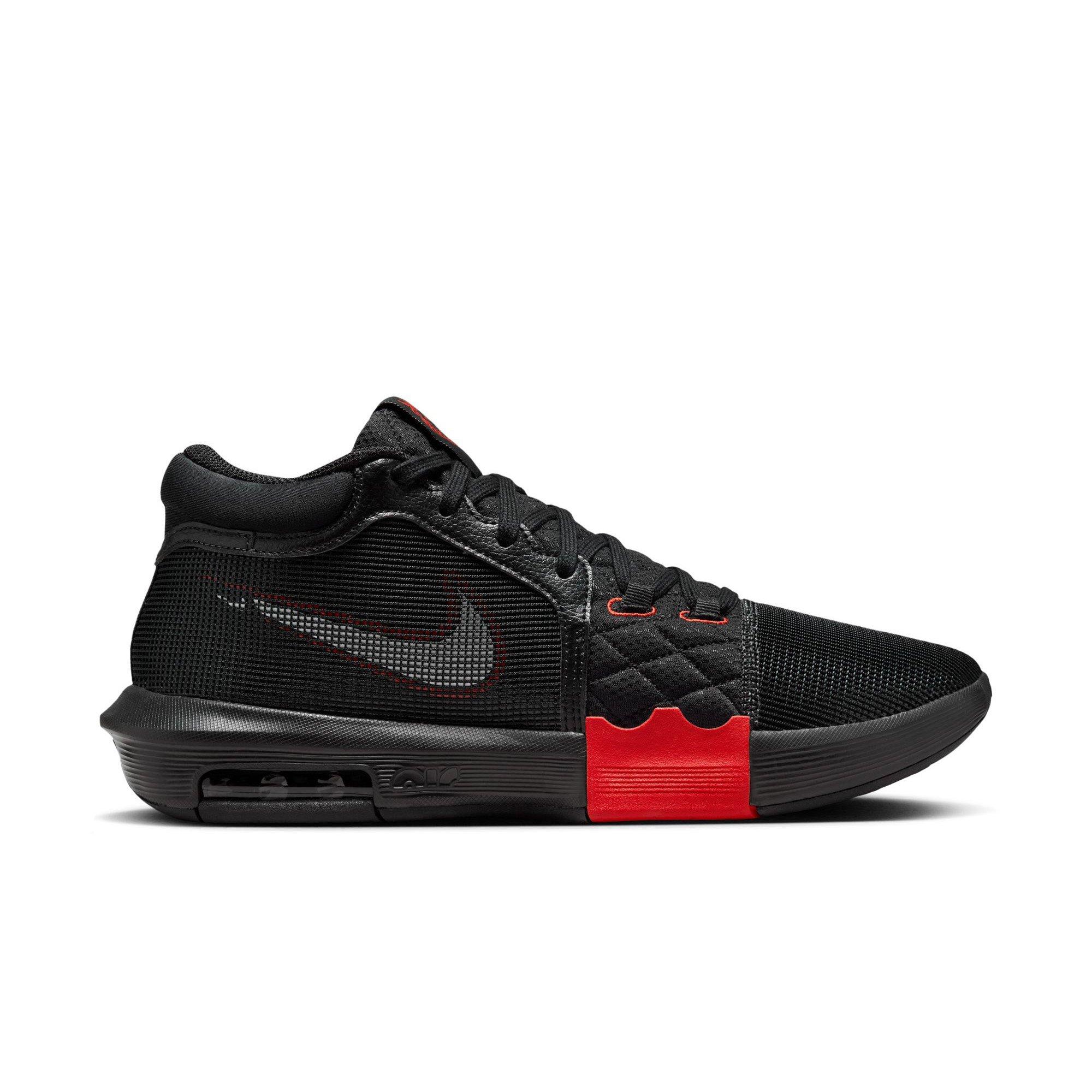 Nike LeBron Witness 8 "Black/White/University Red" Men's Basketball Shoe - BLACK/RED/WHITE