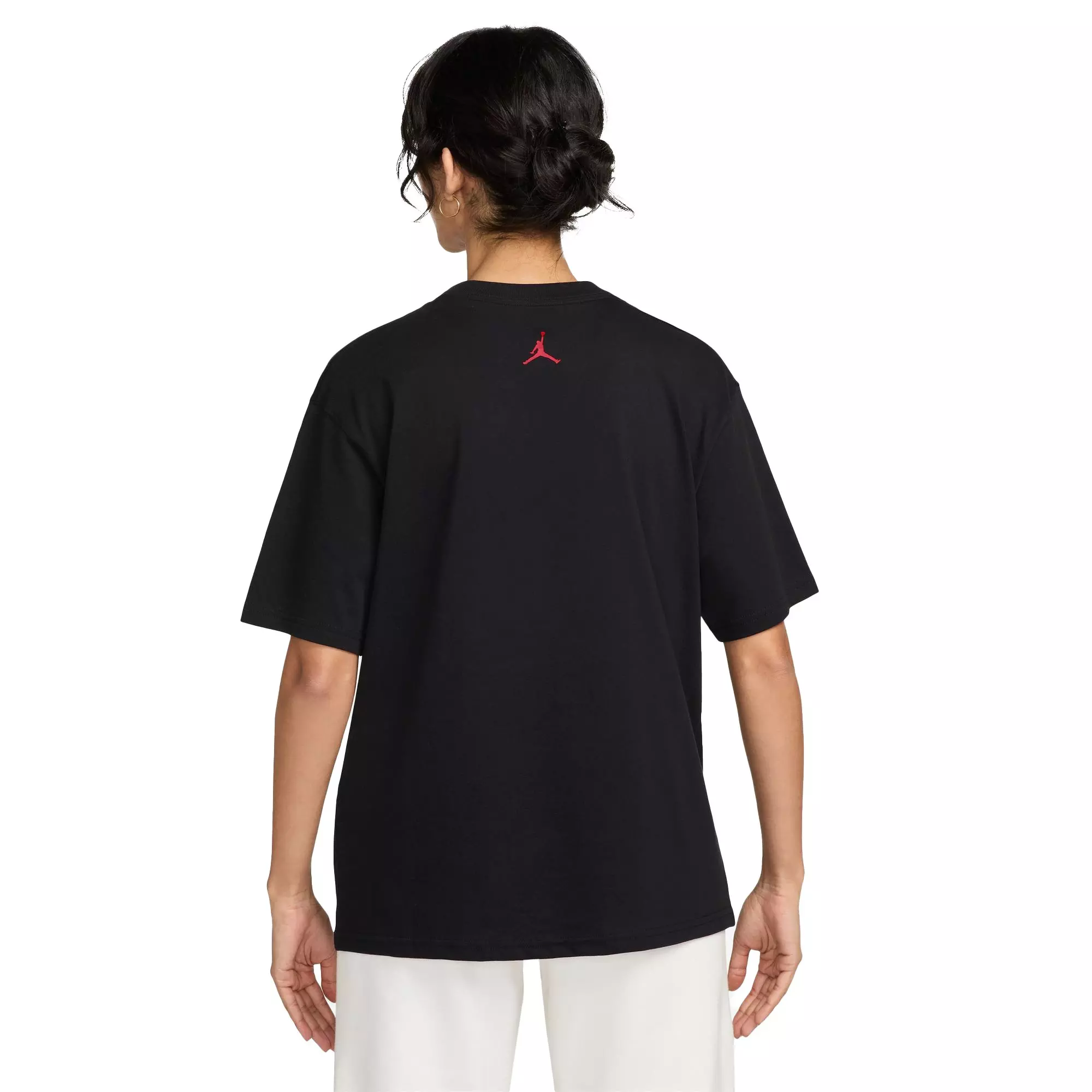 Jordan Women's Emblem Graphic Tee - BLACK/RED