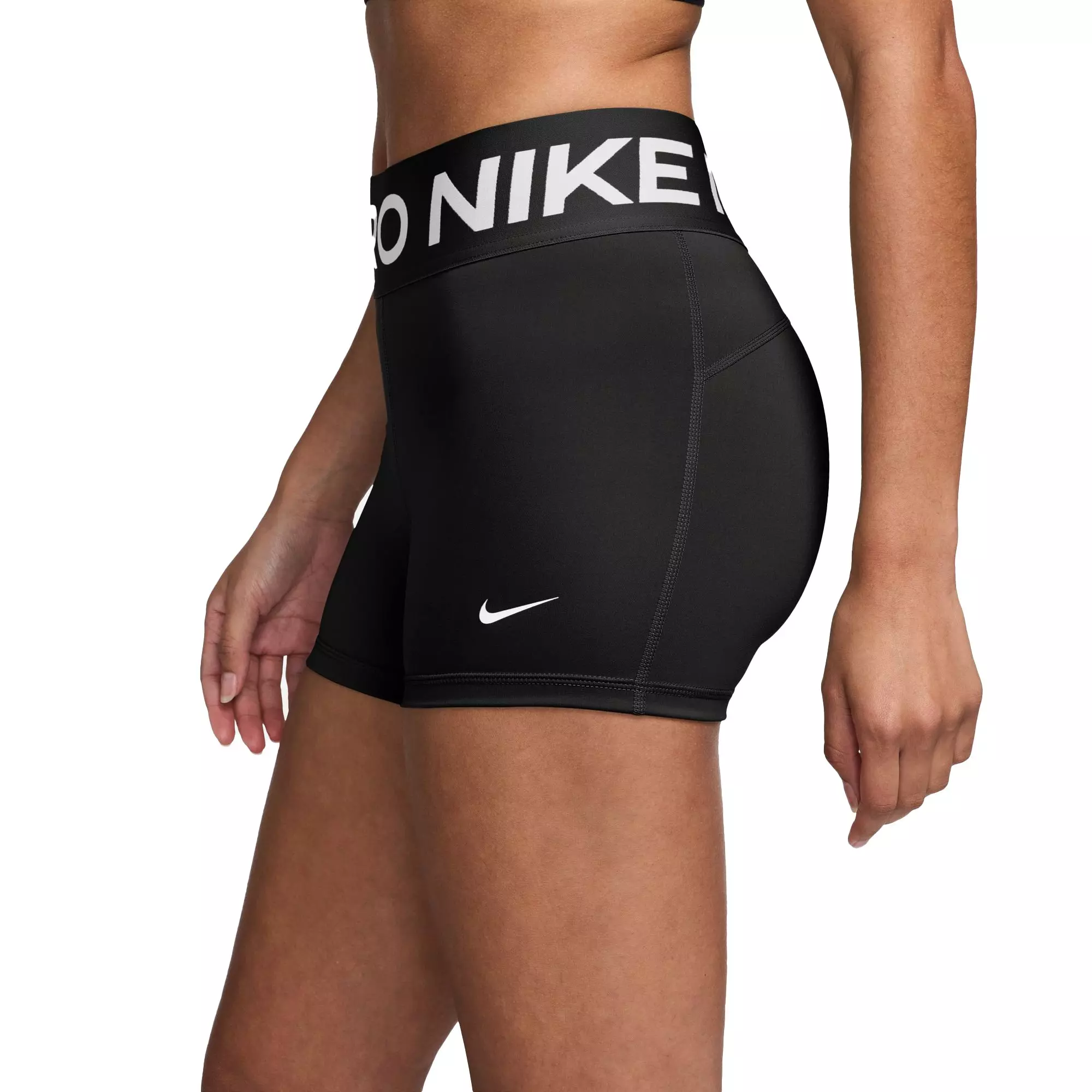 Nike Women's Pro Sculpt High-Waisted 3" Biker Shorts - BLACK
